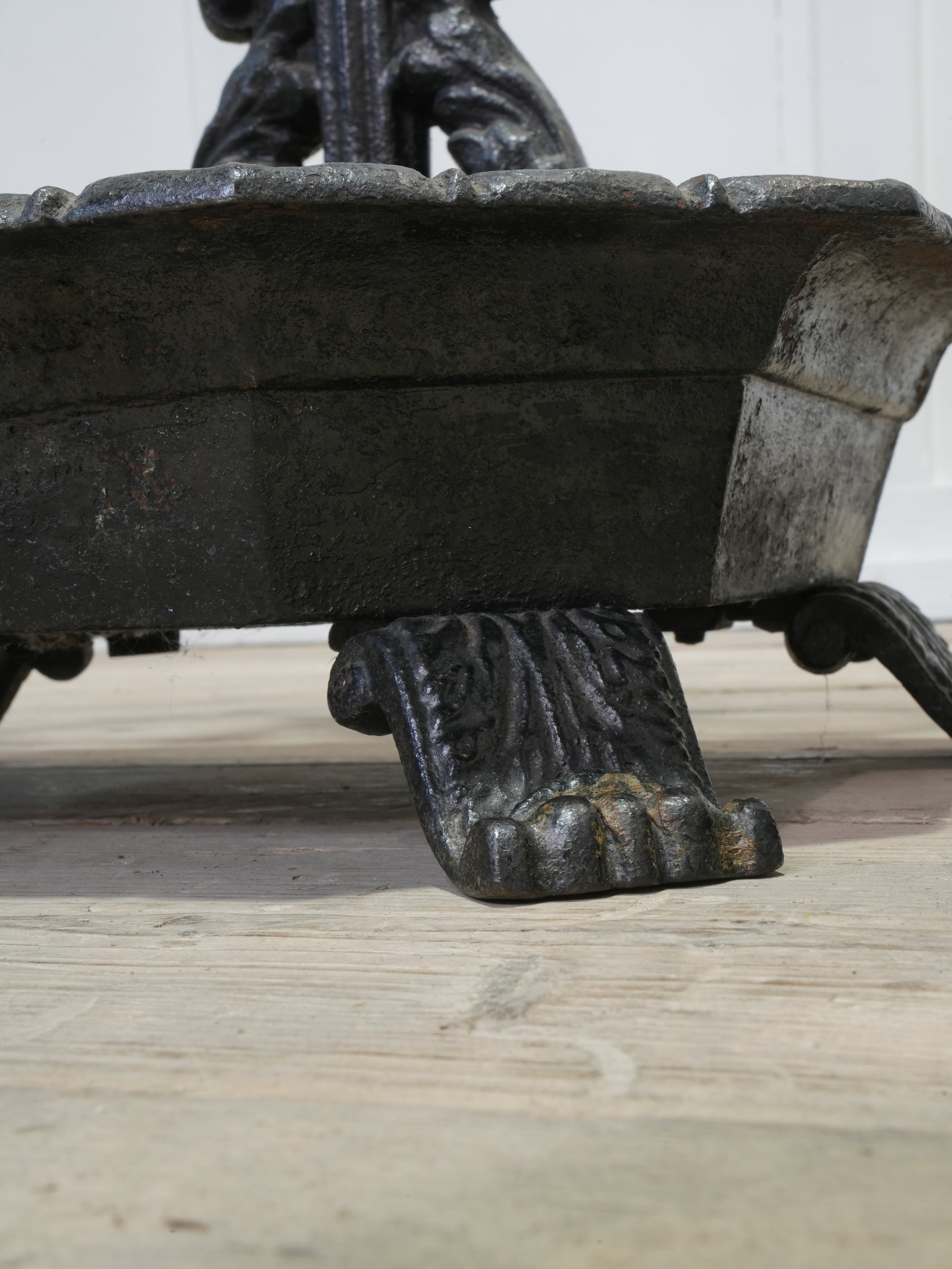 Two Late Regency Cast Iron Hat, Coat & Stick Stands