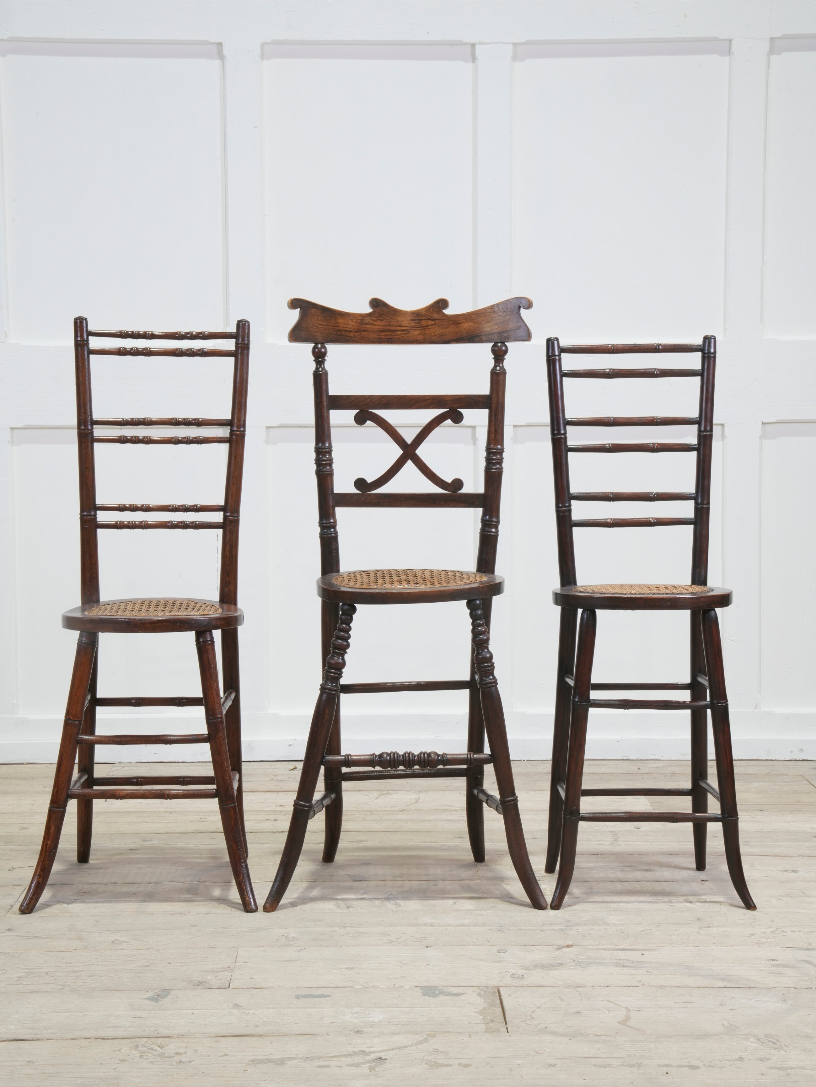 A Group of 19th Century Correction Chairs