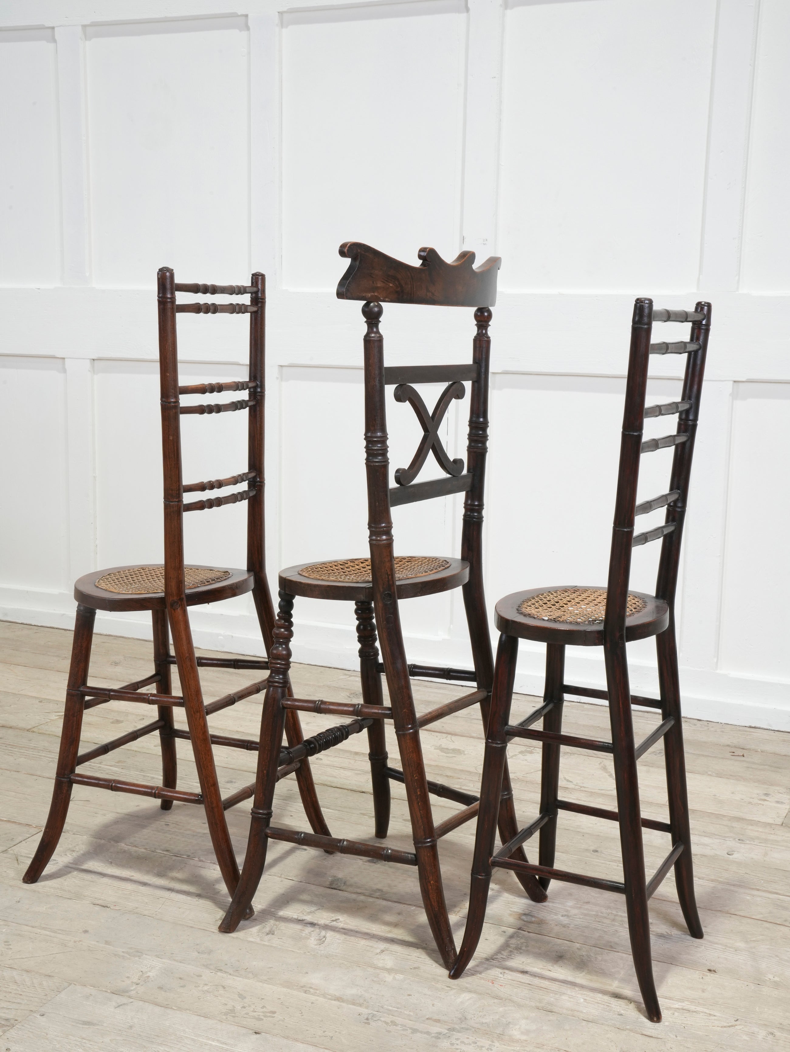 A Group of 19th Century Correction Chairs