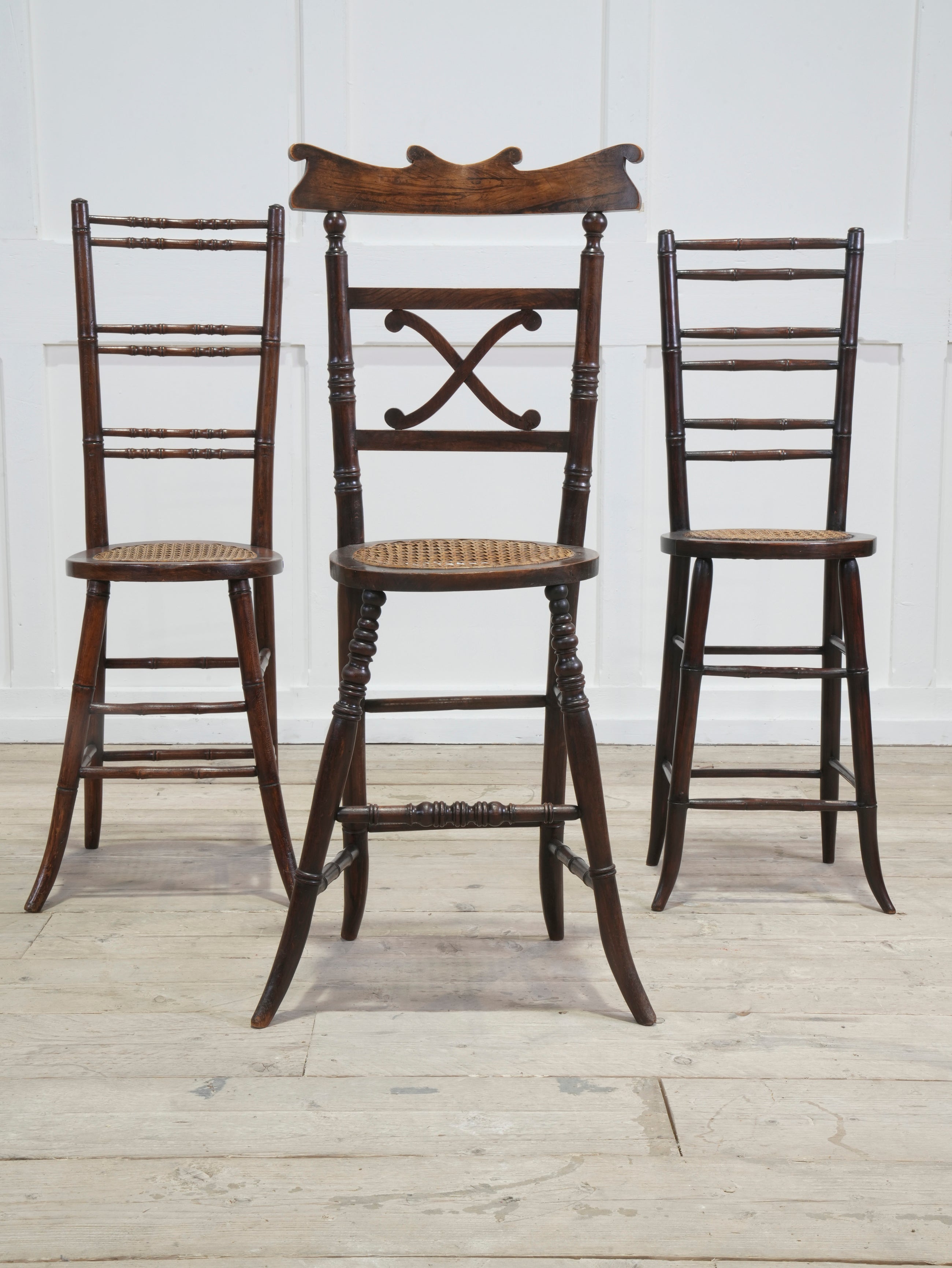 A Group of 19th Century Correction Chairs