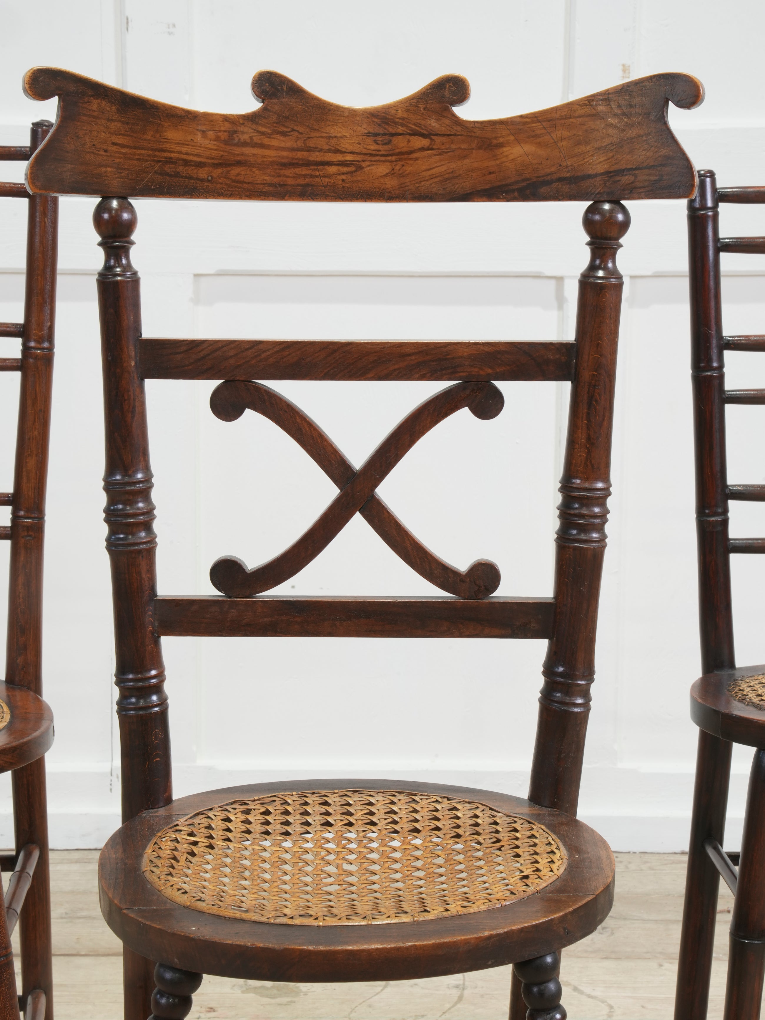A Group of 19th Century Correction Chairs