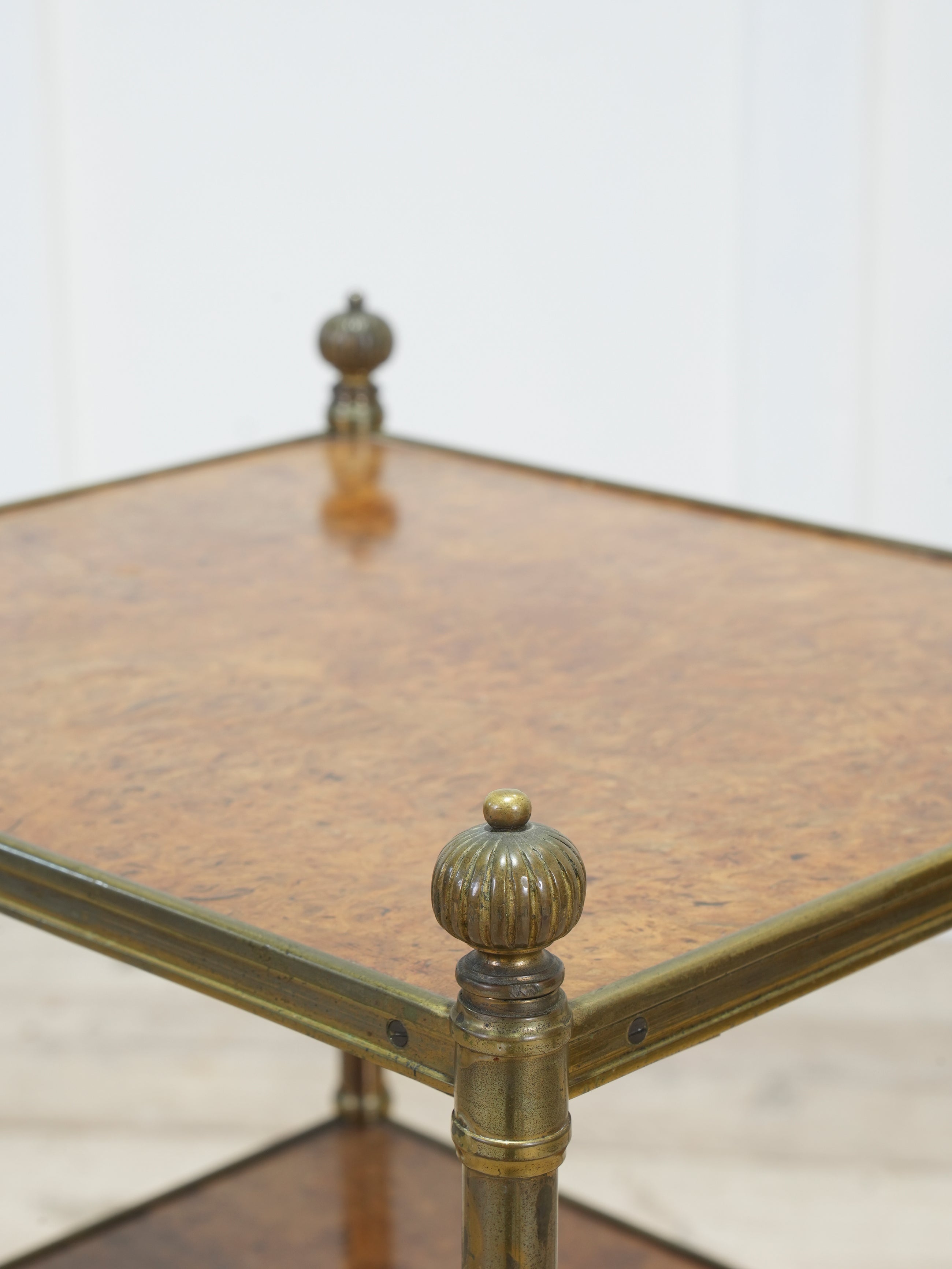 A 19th Century Brass & Walnut Etagere