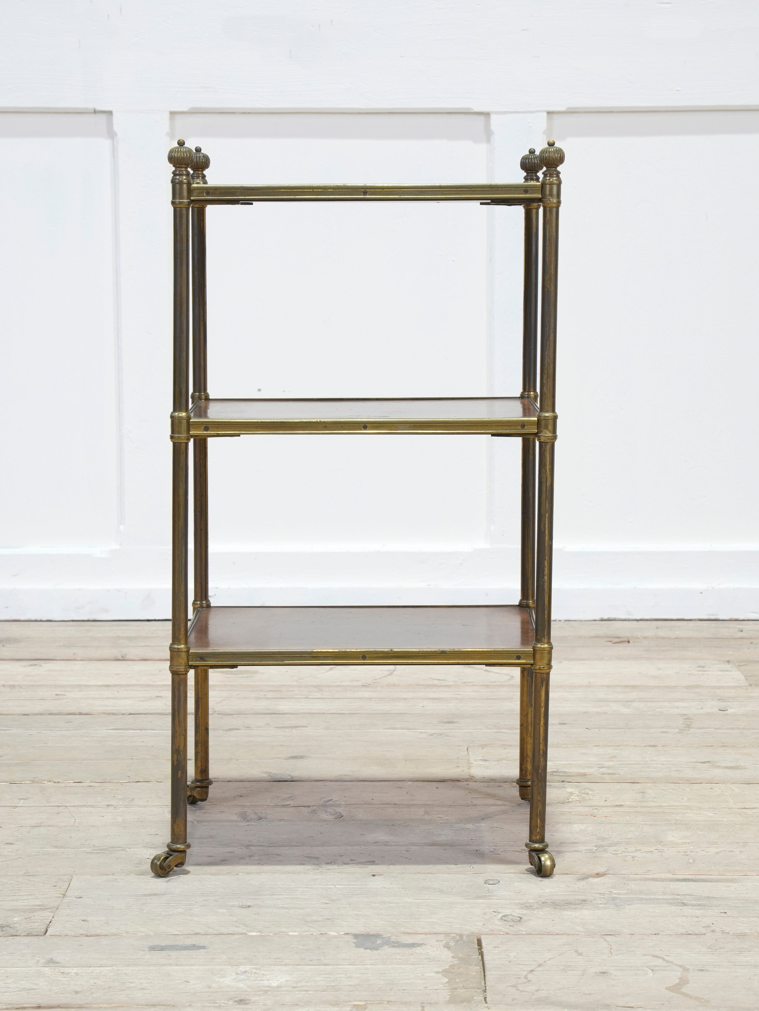 A 19th Century Brass & Walnut Etagere