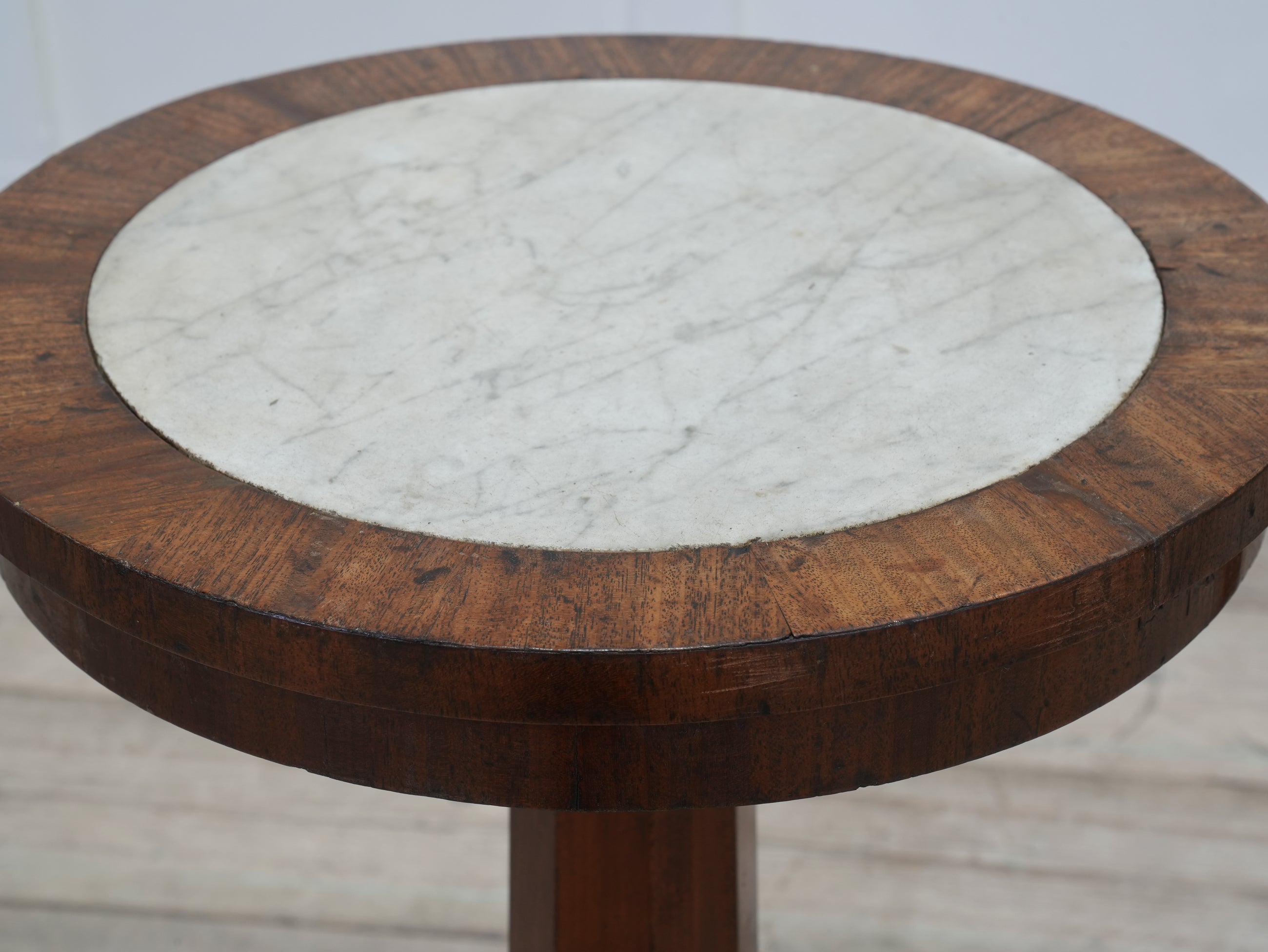 A Pair of 19th Century Mahogany & Marble Side Tables