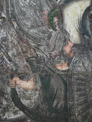 A Pair of Leather Panels Depicting The Battle of Cannae