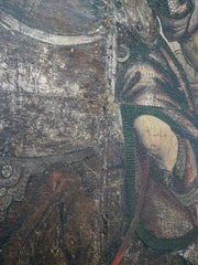 A Pair of Leather Panels Depicting The Battle of Cannae