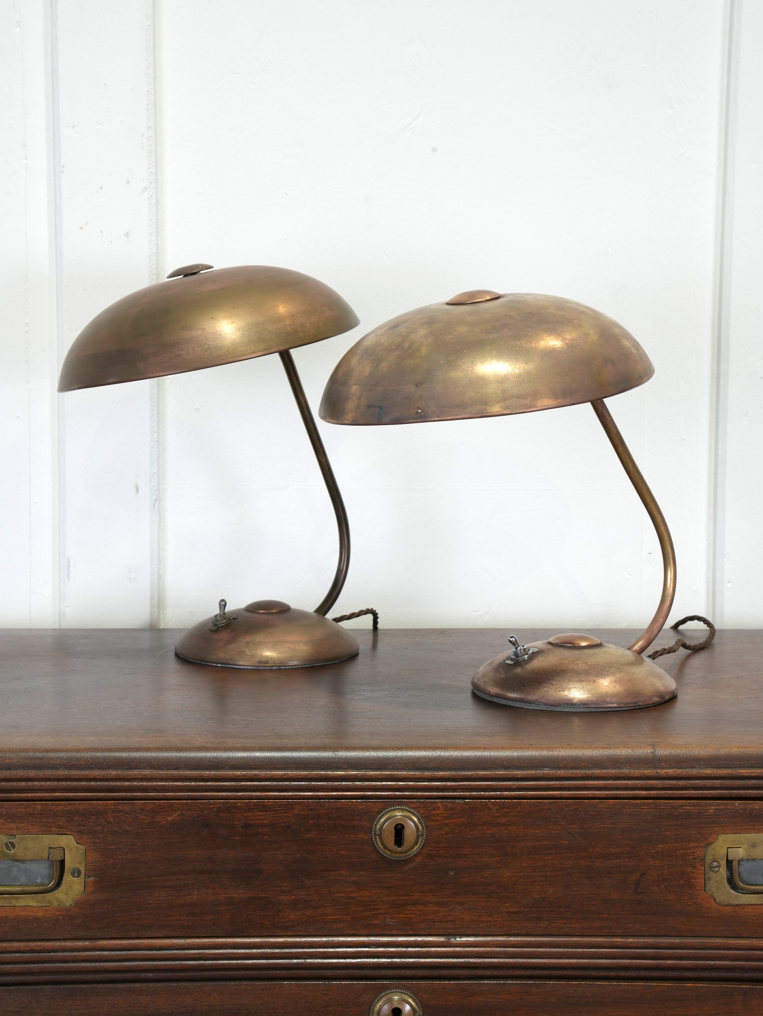 A Pair of Helo Leuchten Desk Lamps