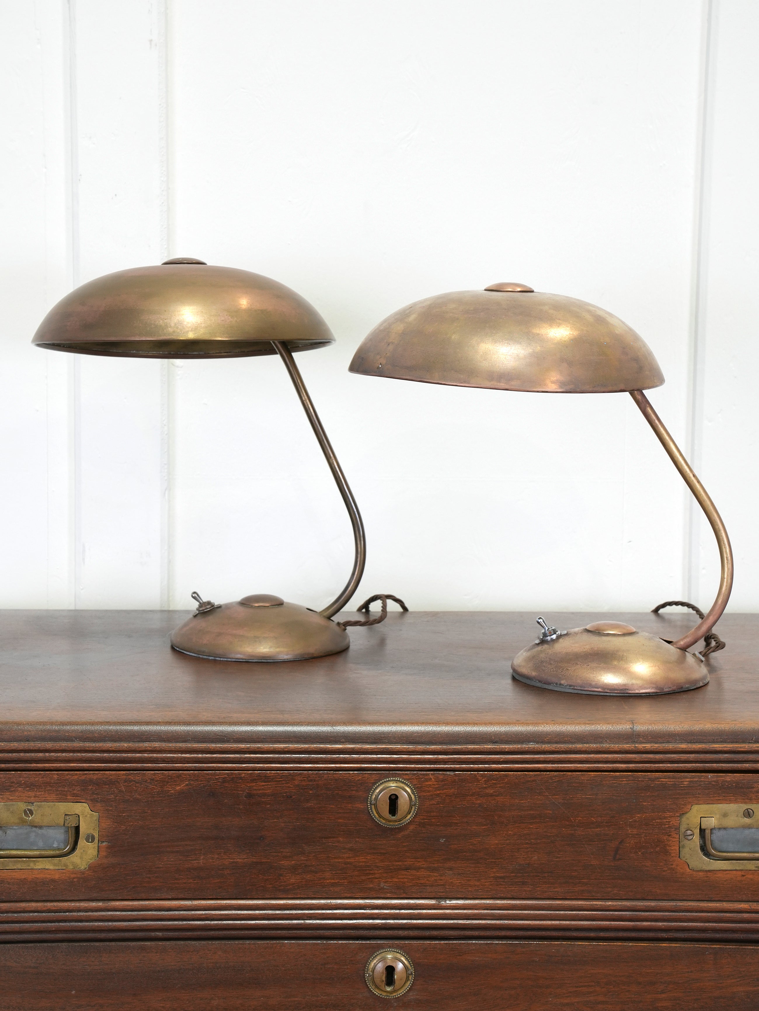 A Pair of Helo Leuchten Desk Lamps