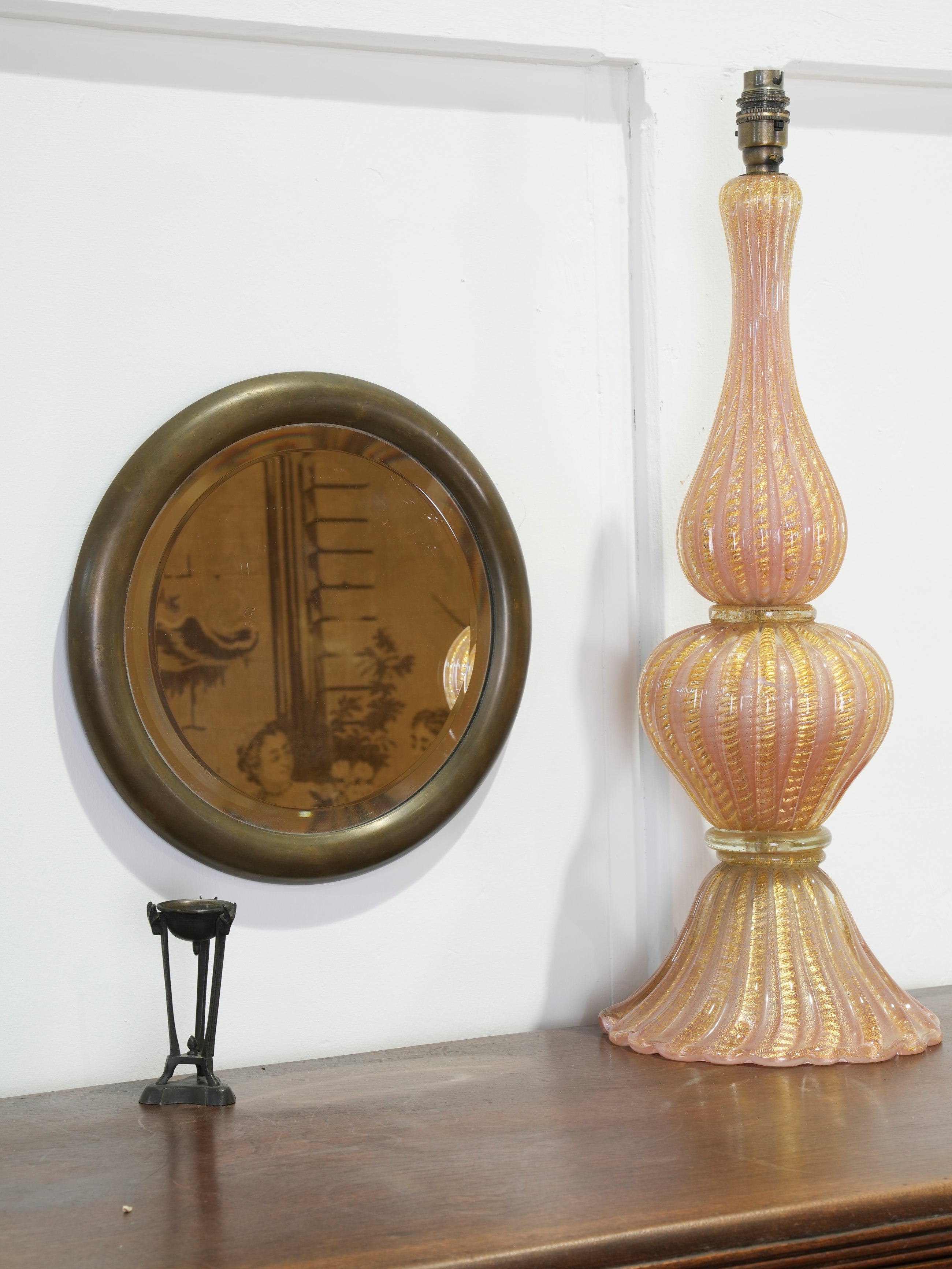 A Brass Framed Mirror