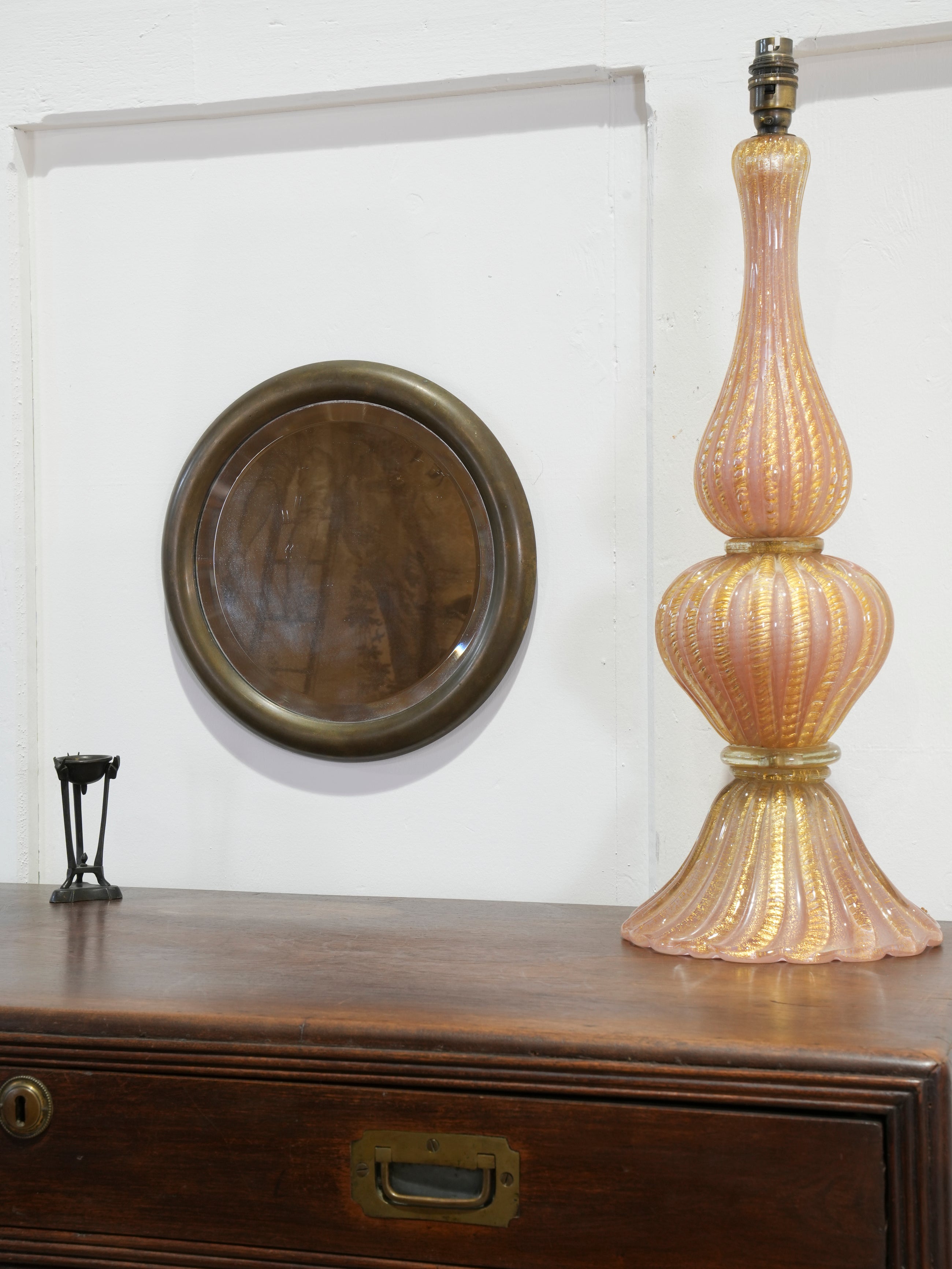 A Brass Framed Mirror