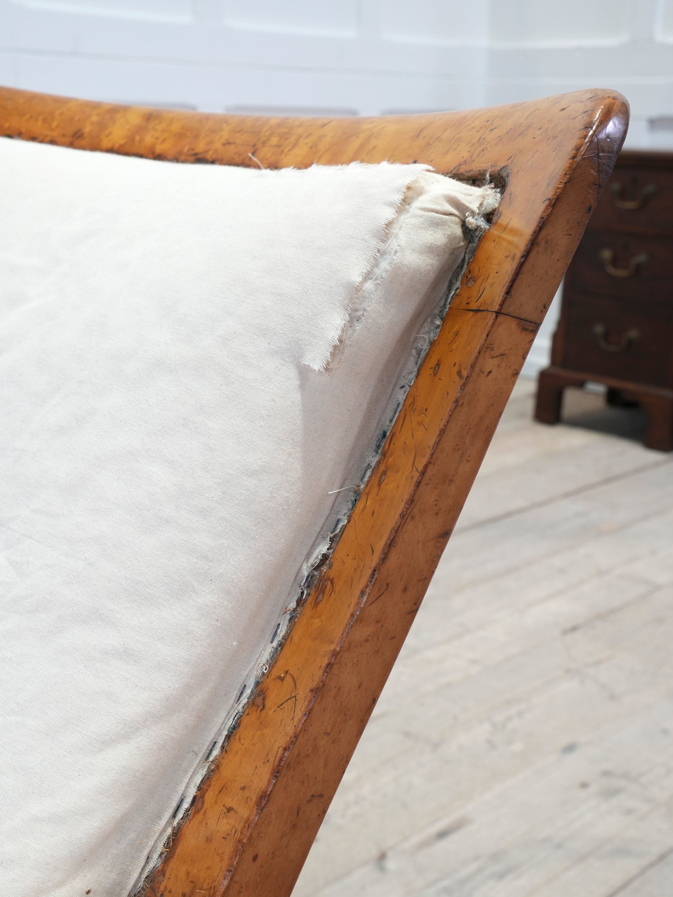 A William IV Burr Maple Armchair