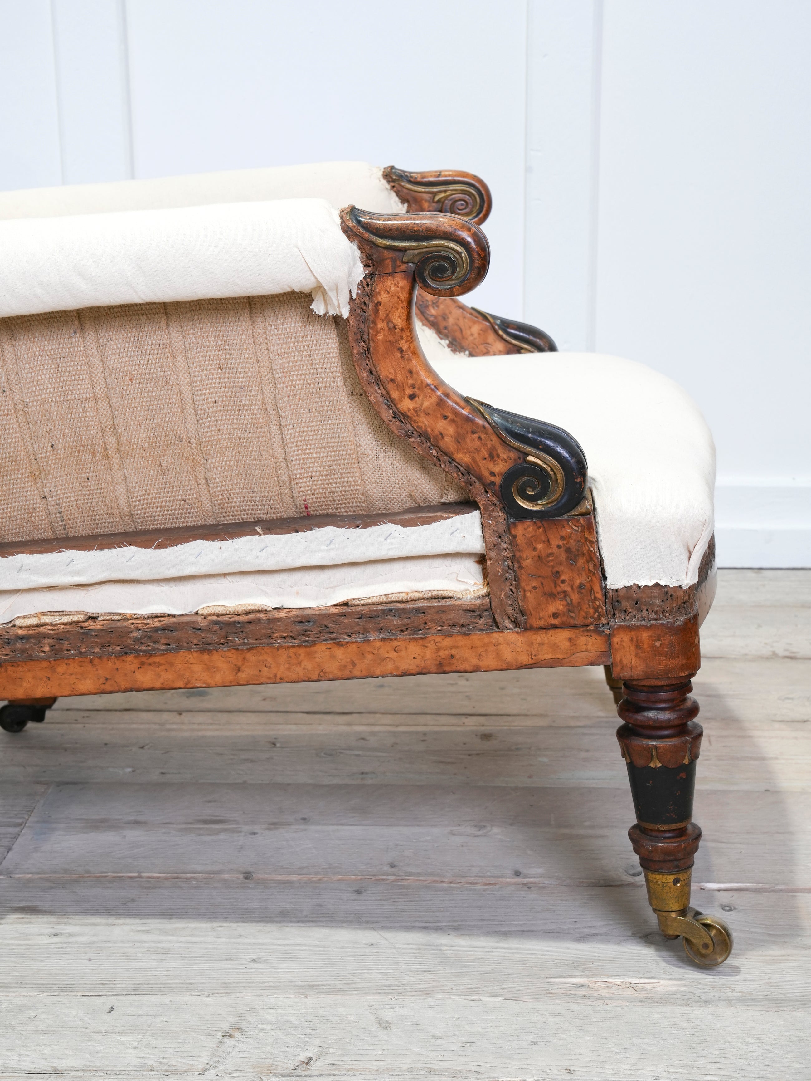 A William IV Burr Maple Armchair