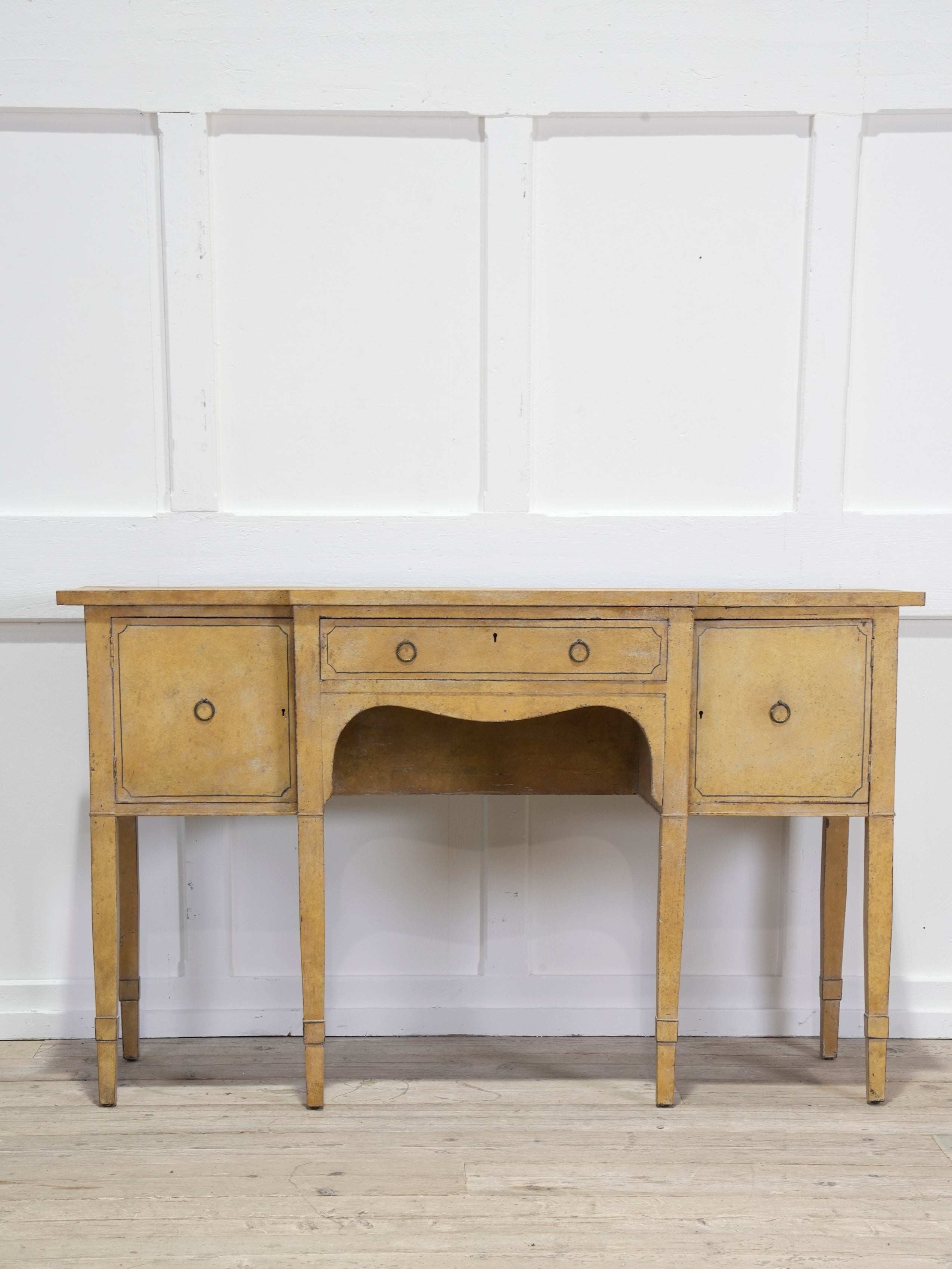 A Late Regency Painted Console Sideboard Table