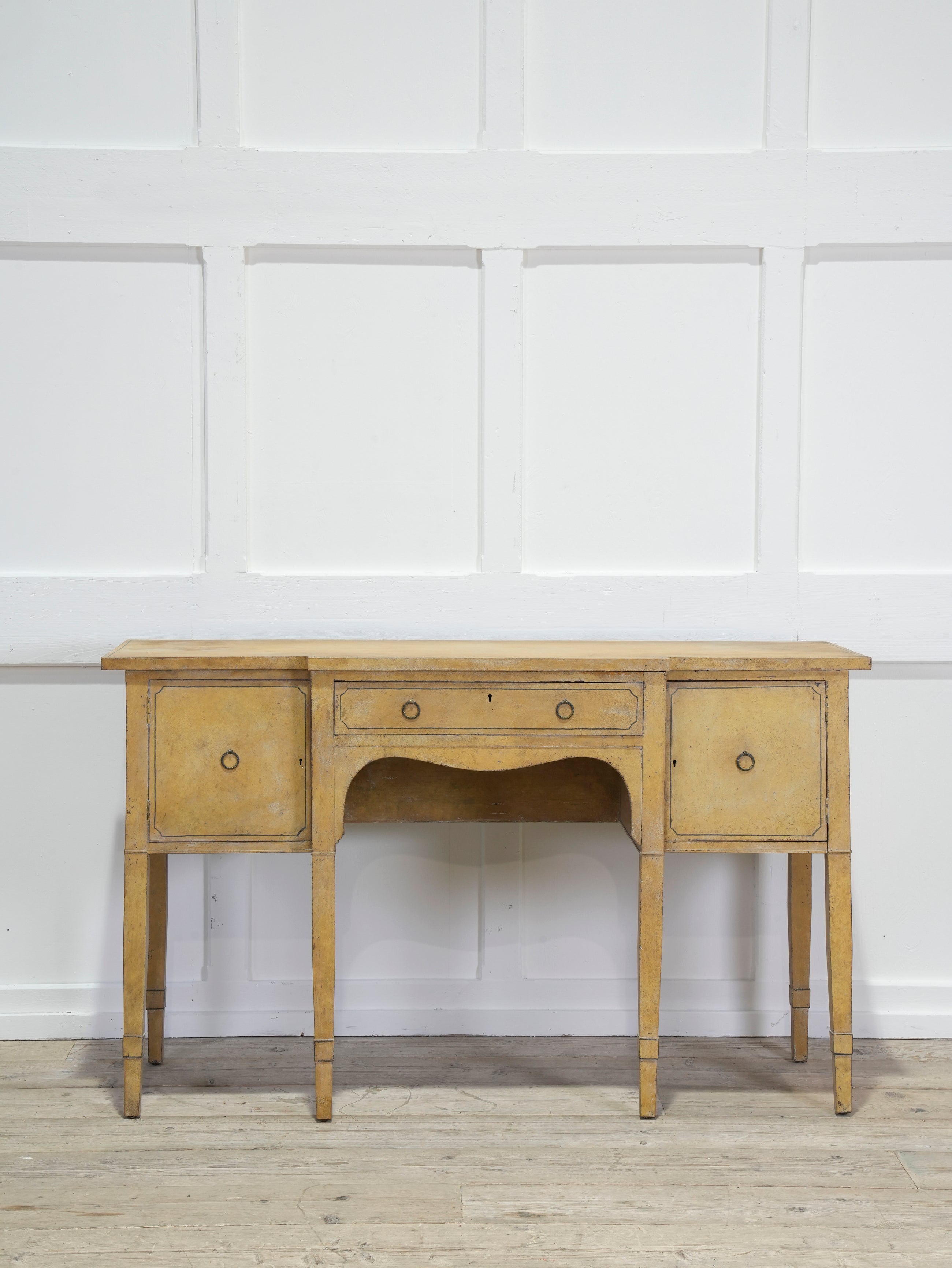 A Late Regency Painted Console Sideboard Table