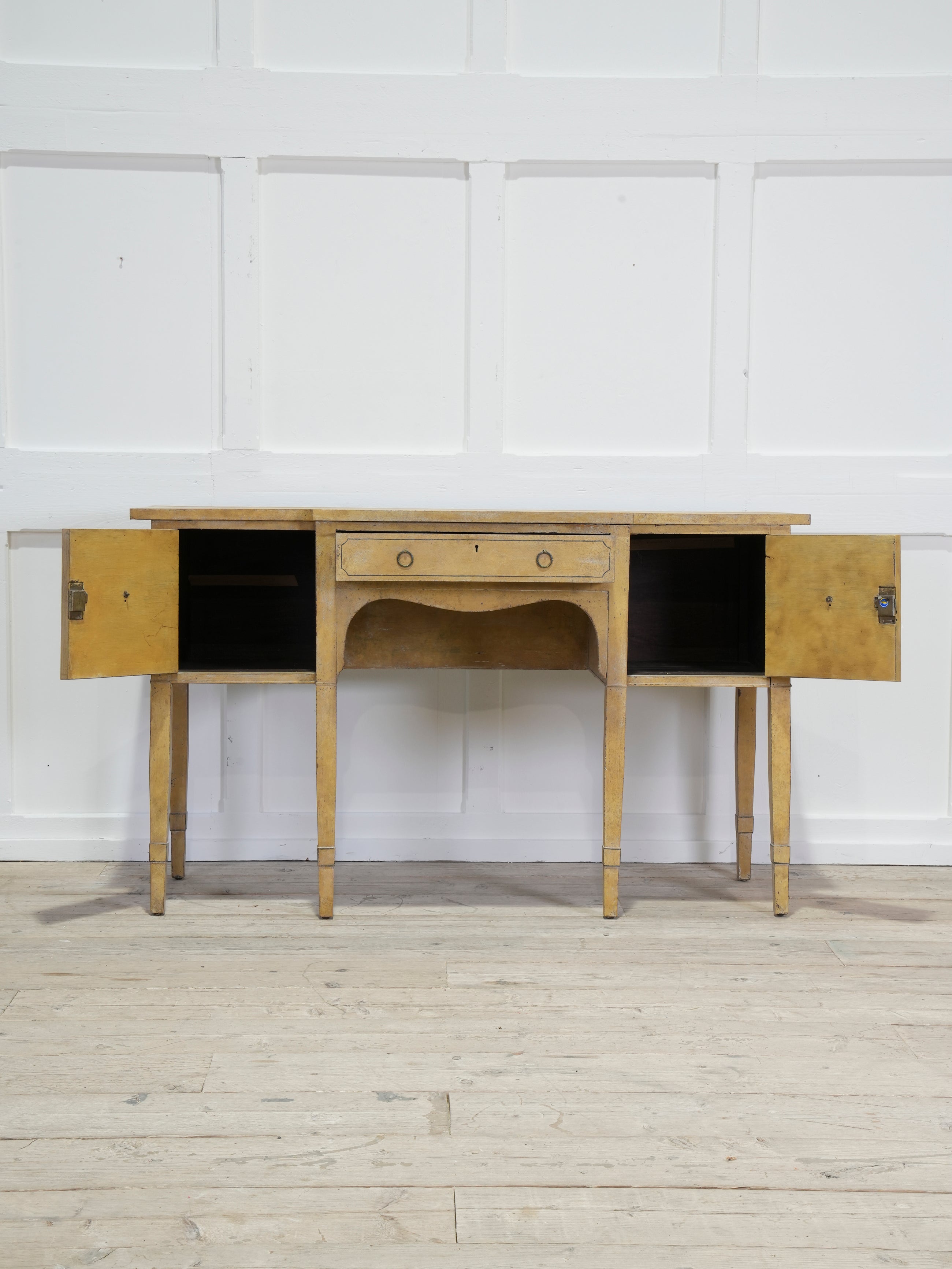 A Late Regency Painted Console Sideboard Table