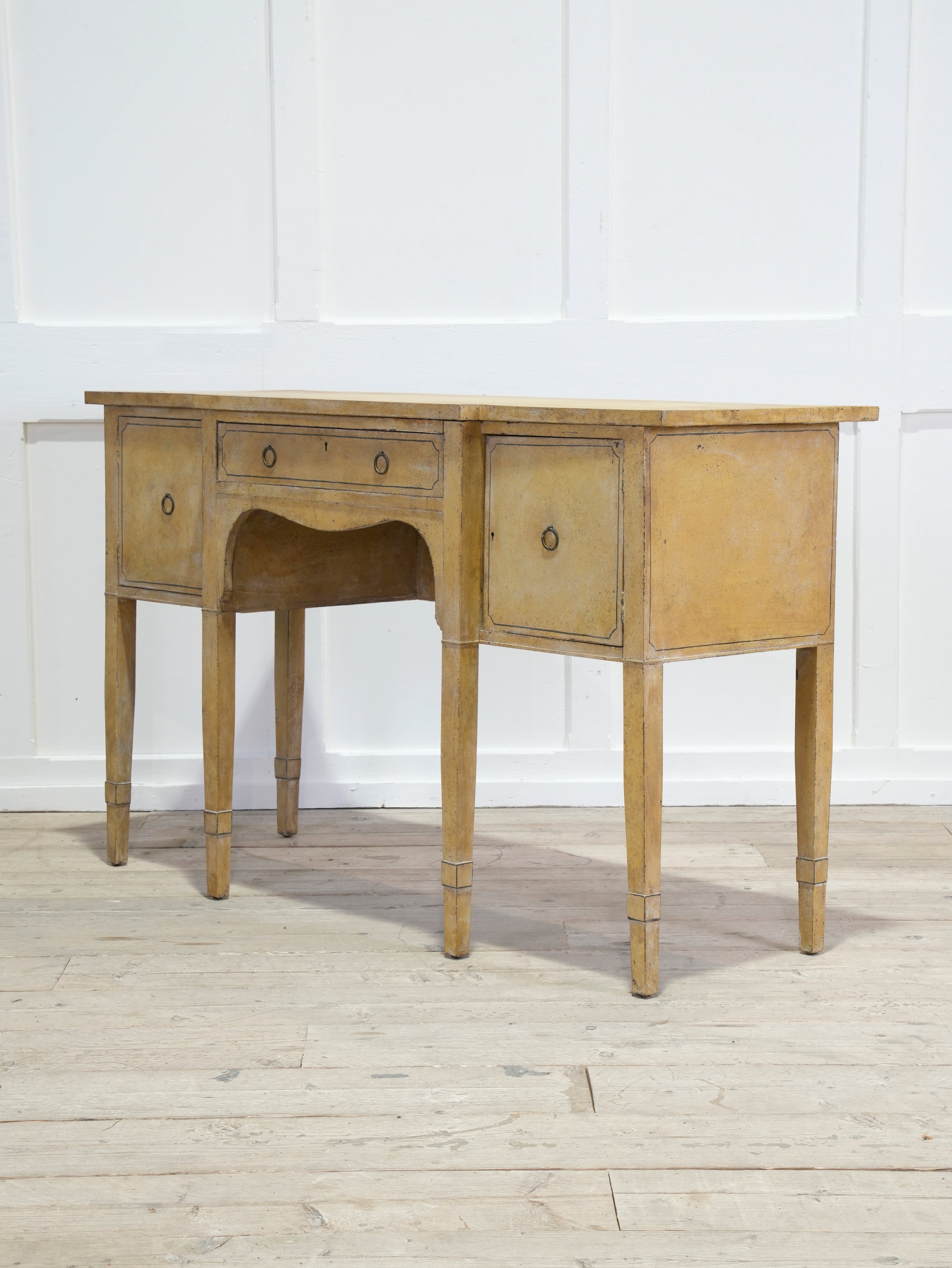 A Late Regency Painted Console Sideboard Table