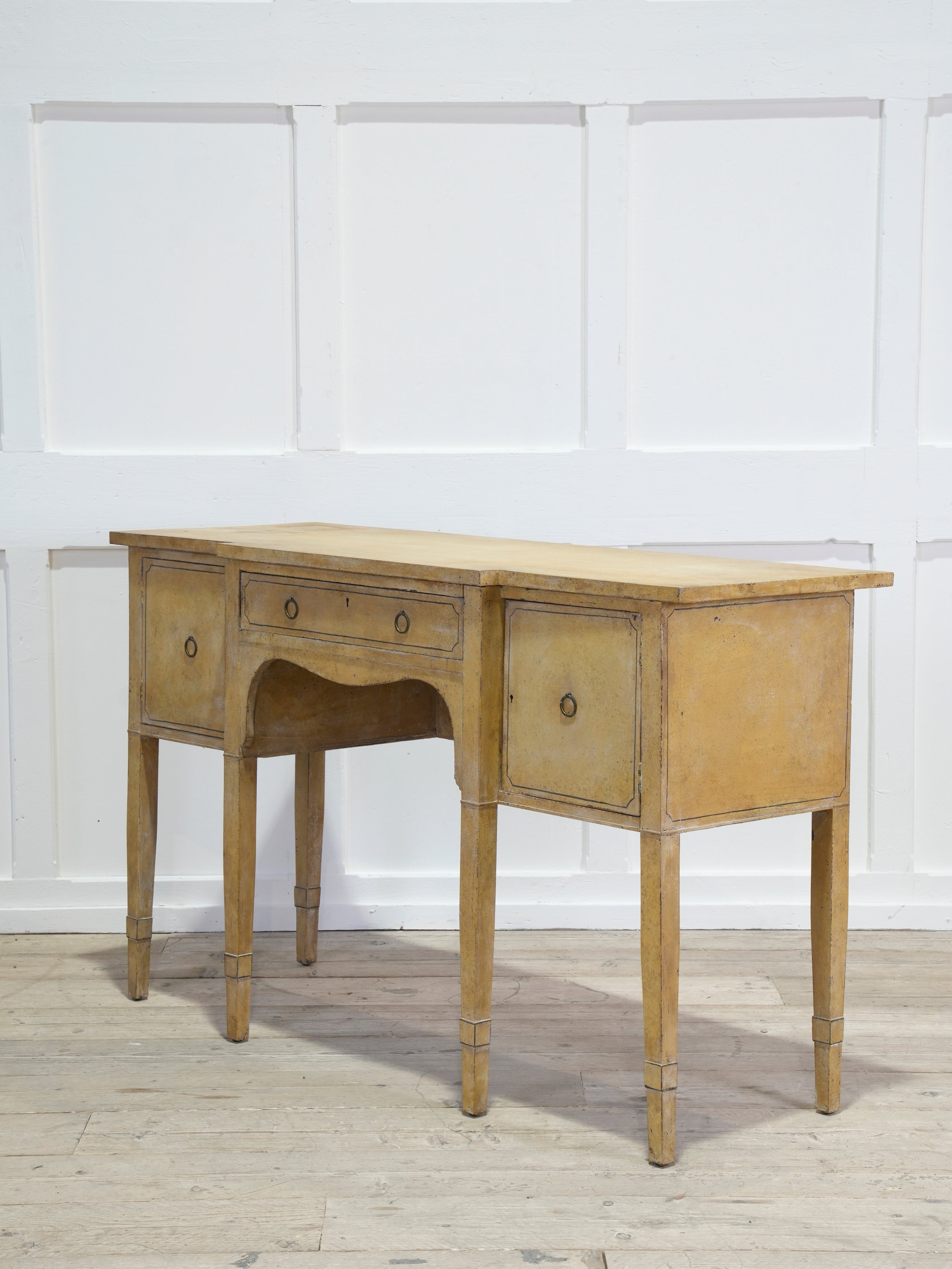 A Late Regency Painted Console Sideboard Table