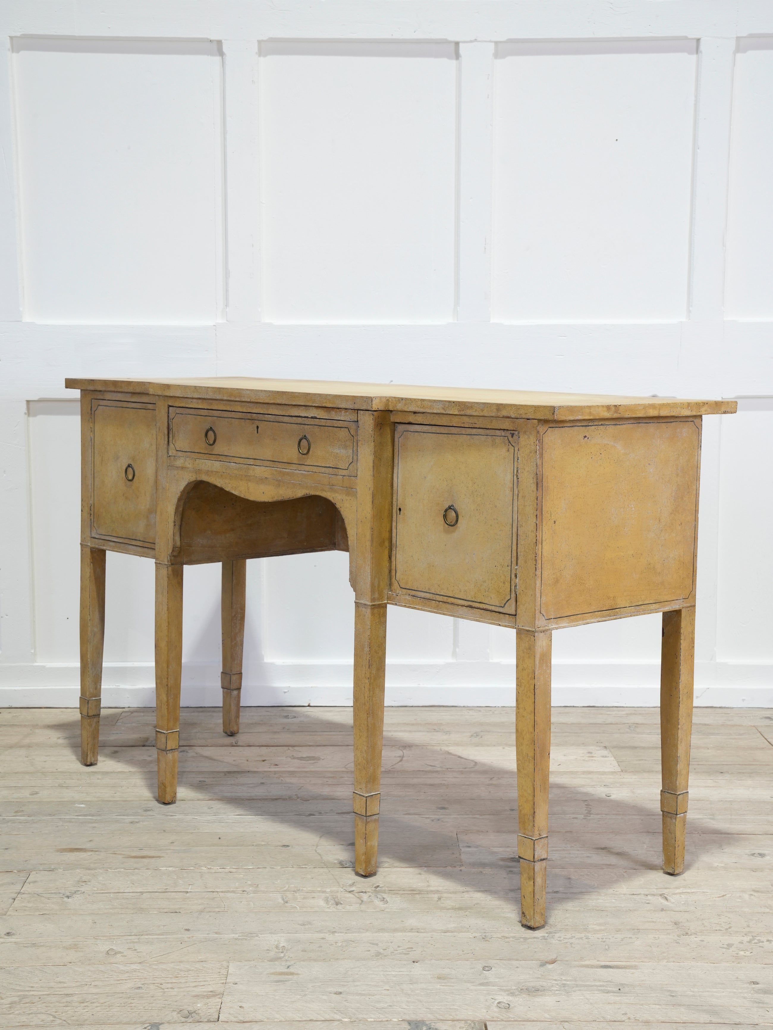 A Late Regency Painted Console Sideboard Table