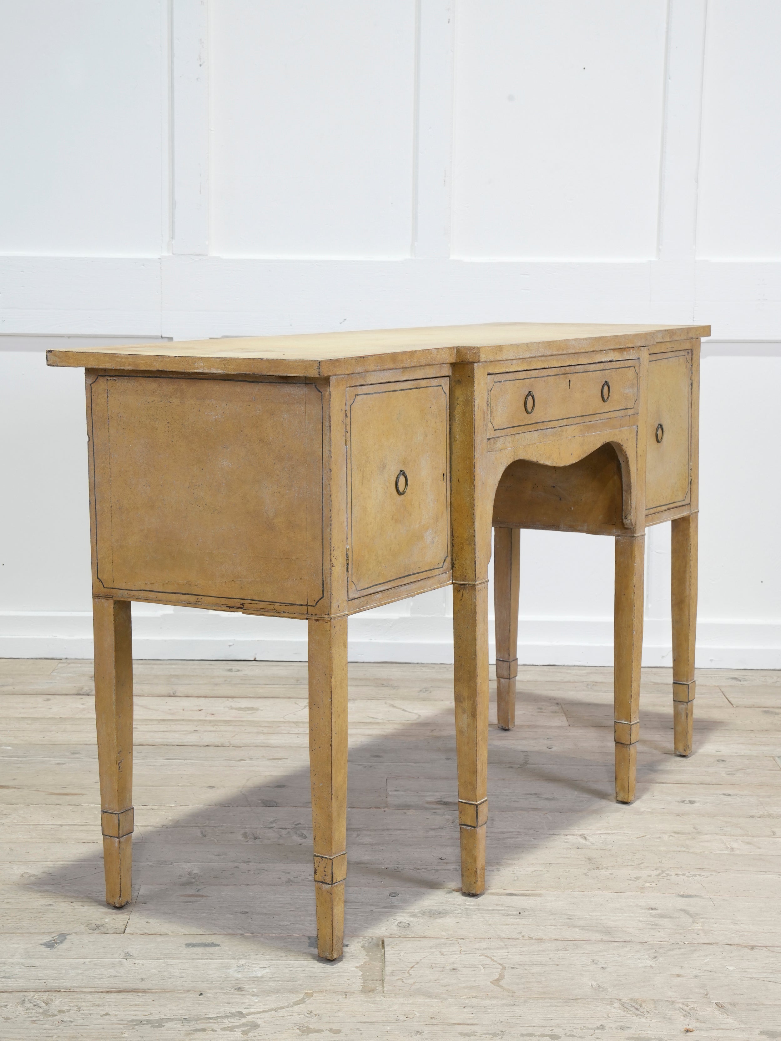 A Late Regency Painted Console Sideboard Table