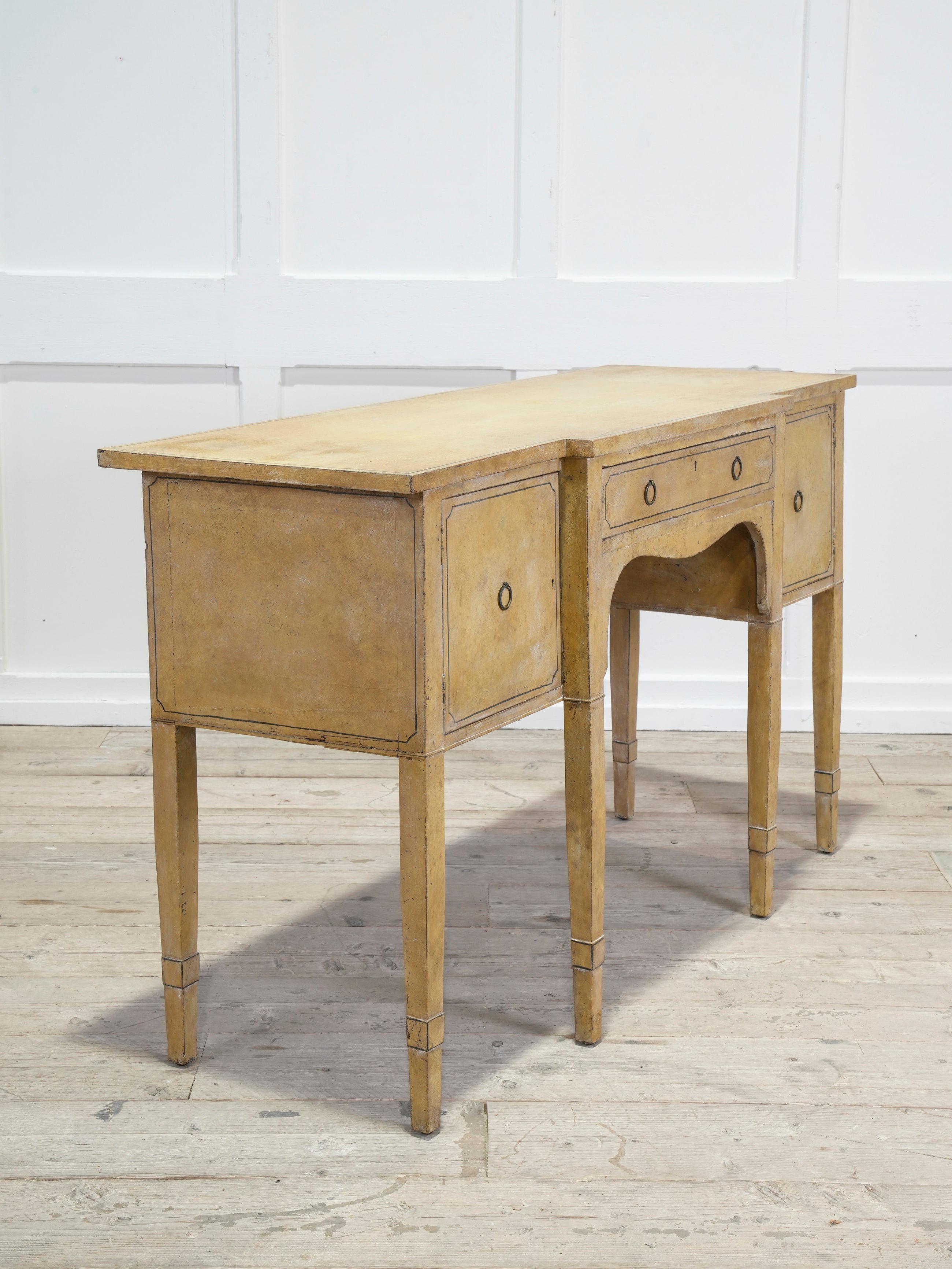 A Late Regency Painted Console Sideboard Table