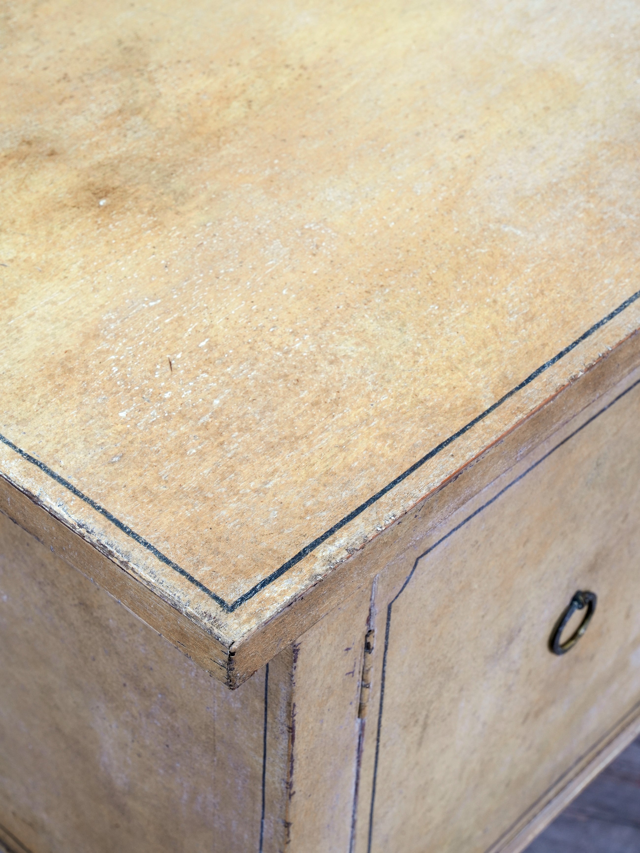 A Late Regency Painted Console Sideboard Table