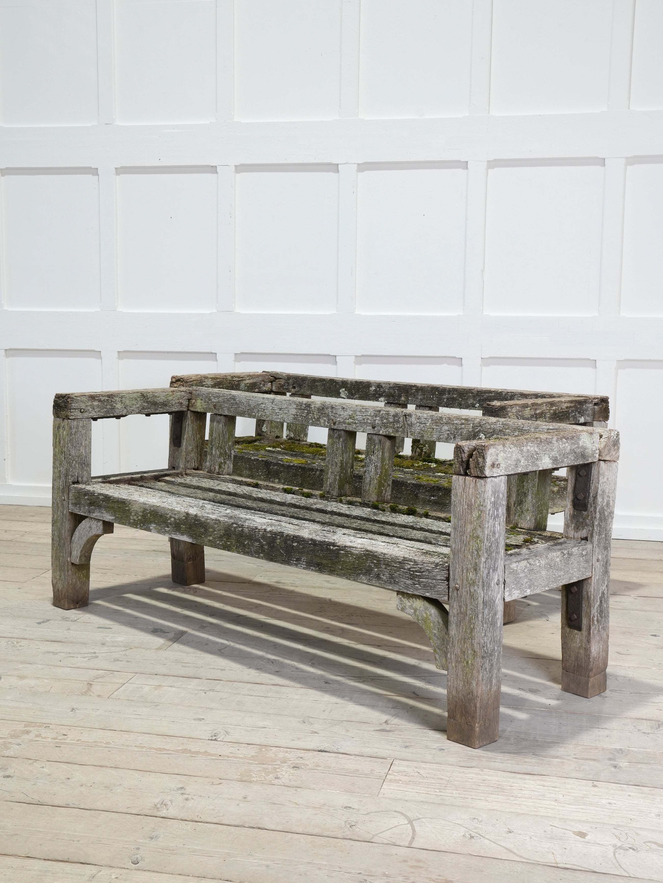 A Pair of Oak Estate Benches