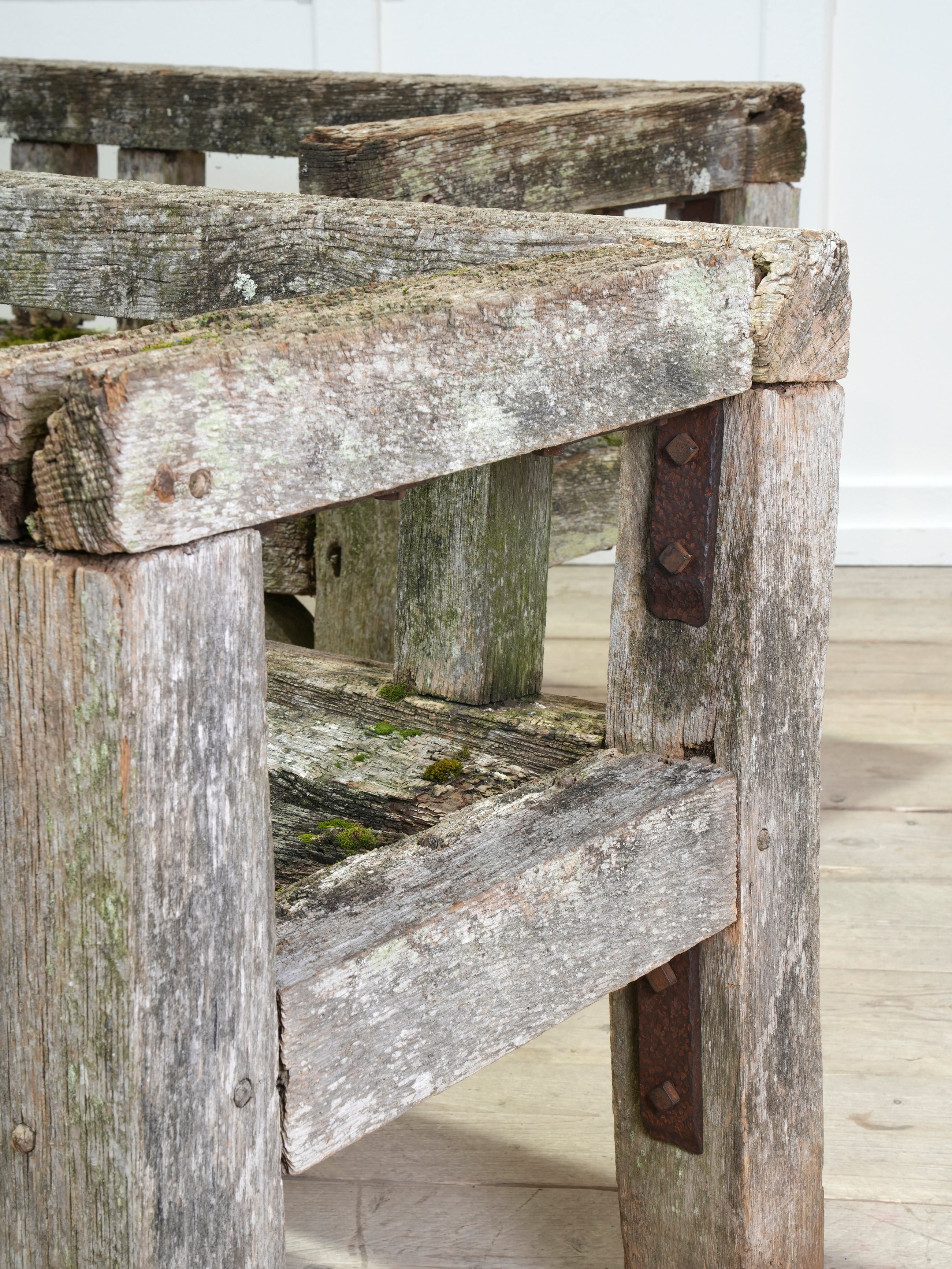 A Pair of Oak Estate Benches