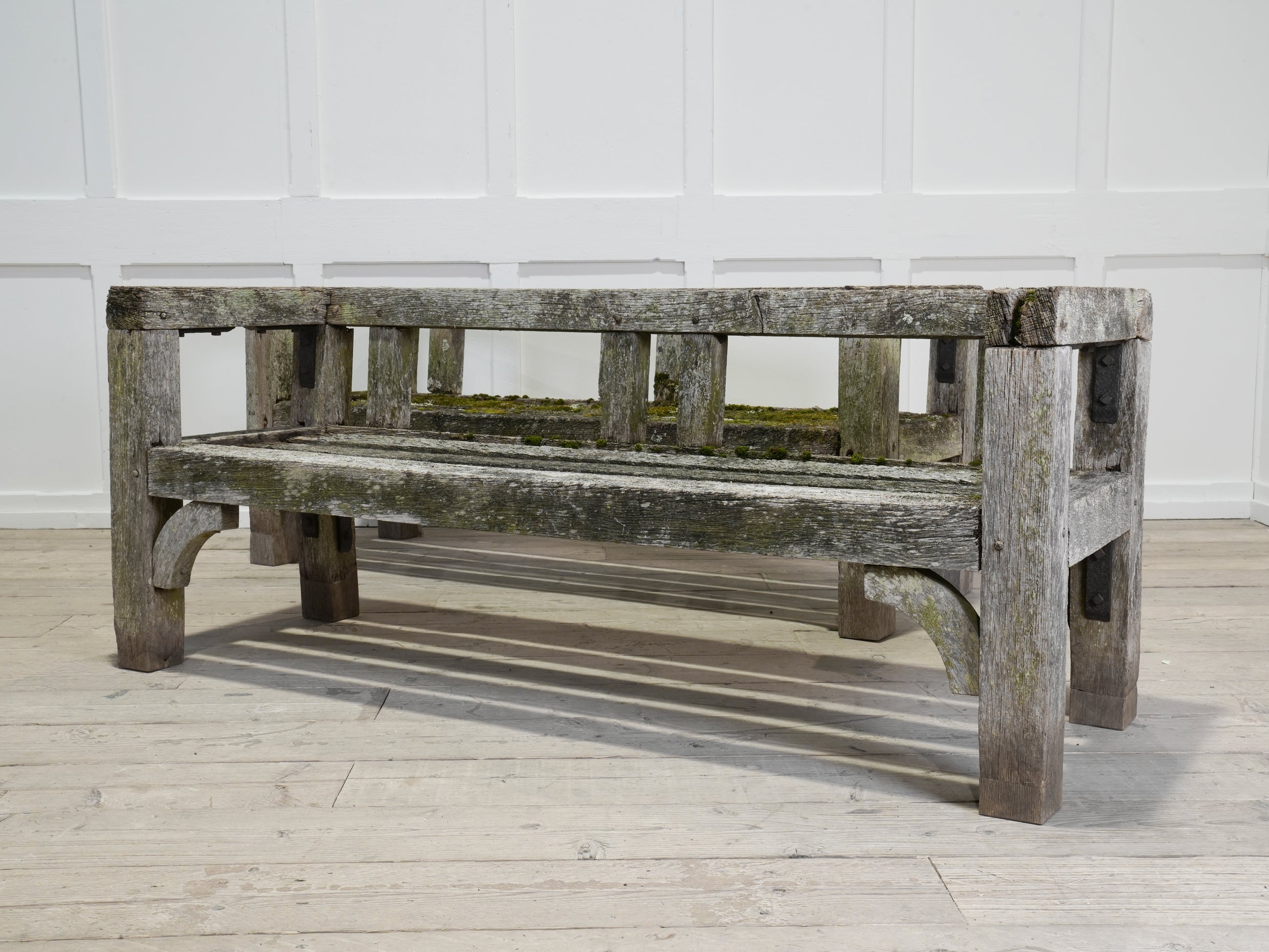 A Pair of Oak Estate Benches