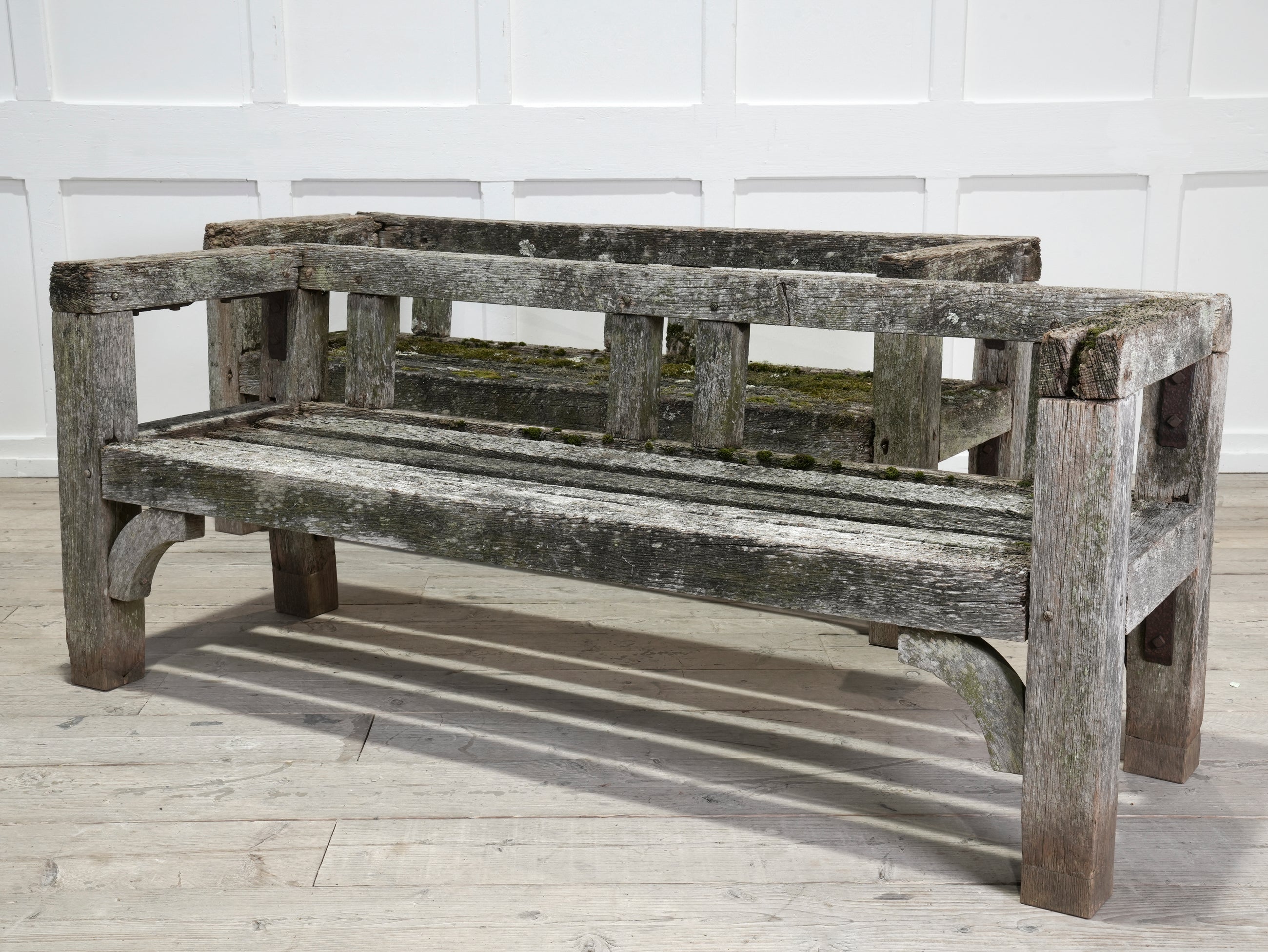 A Pair of Oak Estate Benches