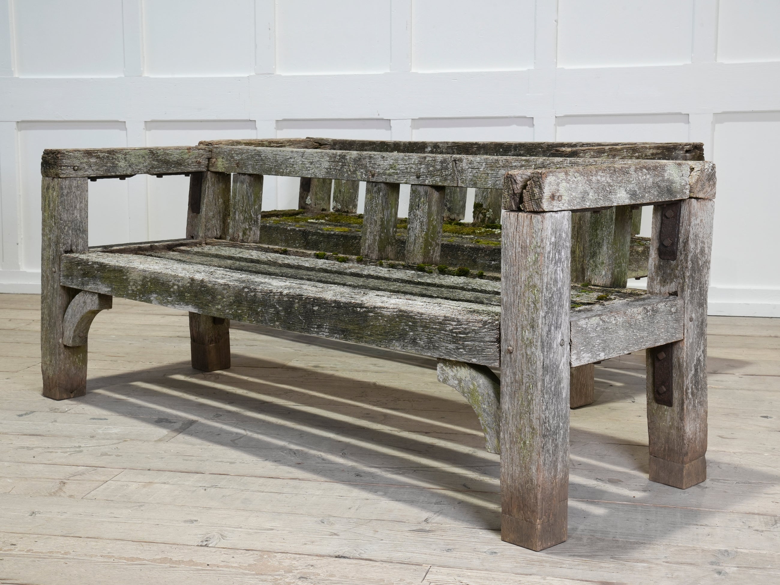 A Pair of Oak Estate Benches