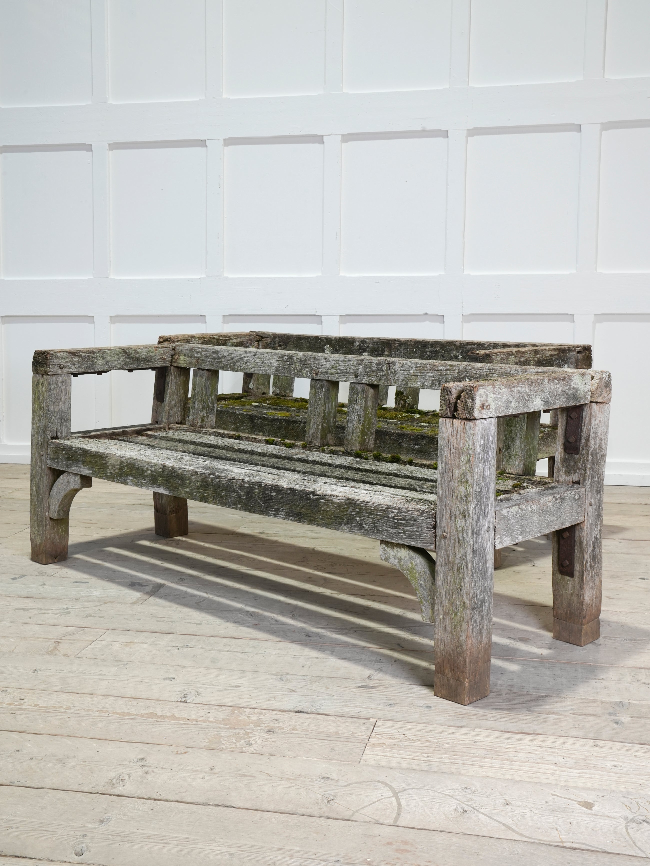 A Pair of Oak Estate Benches