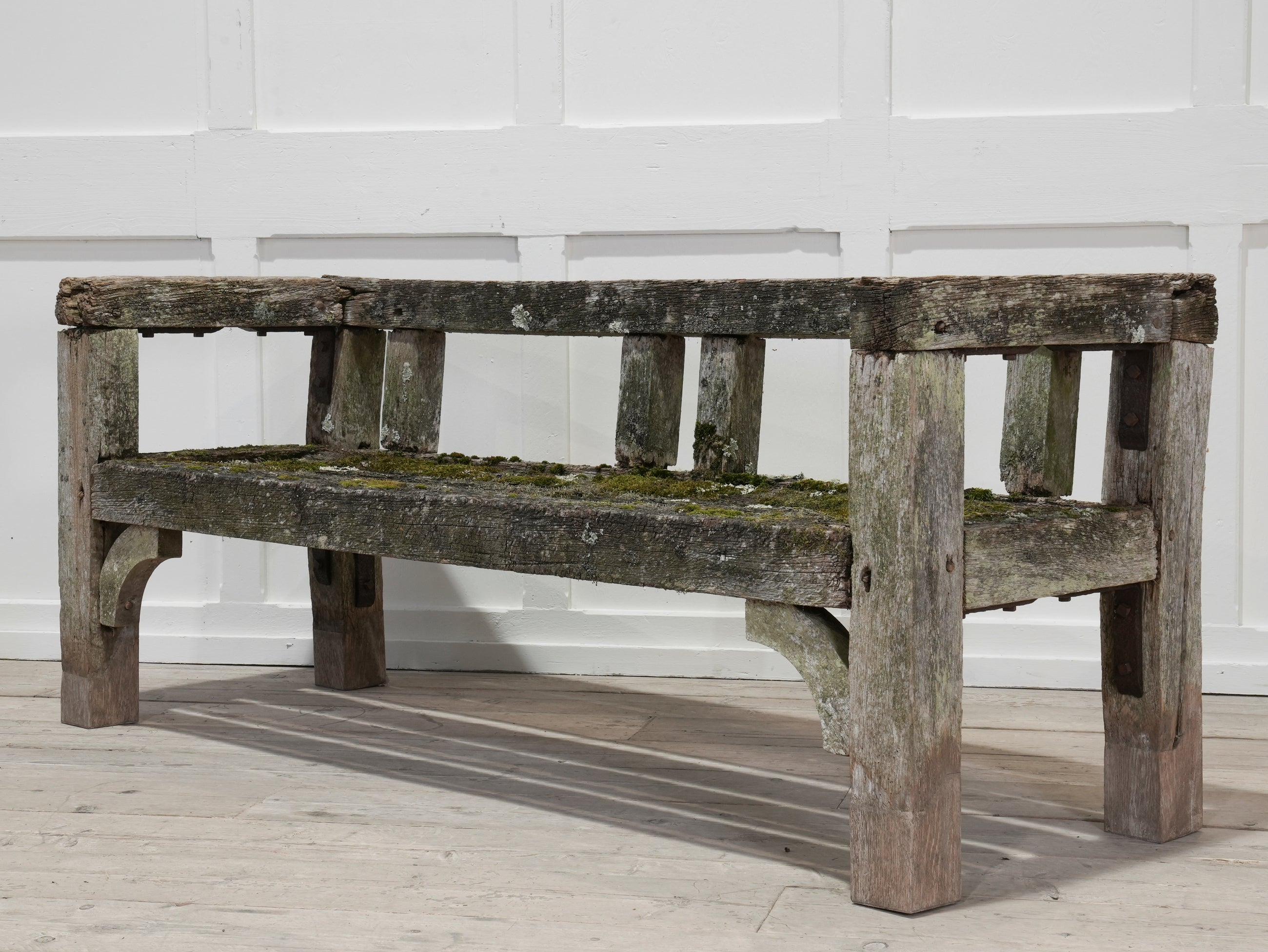 A Pair of Oak Estate Benches