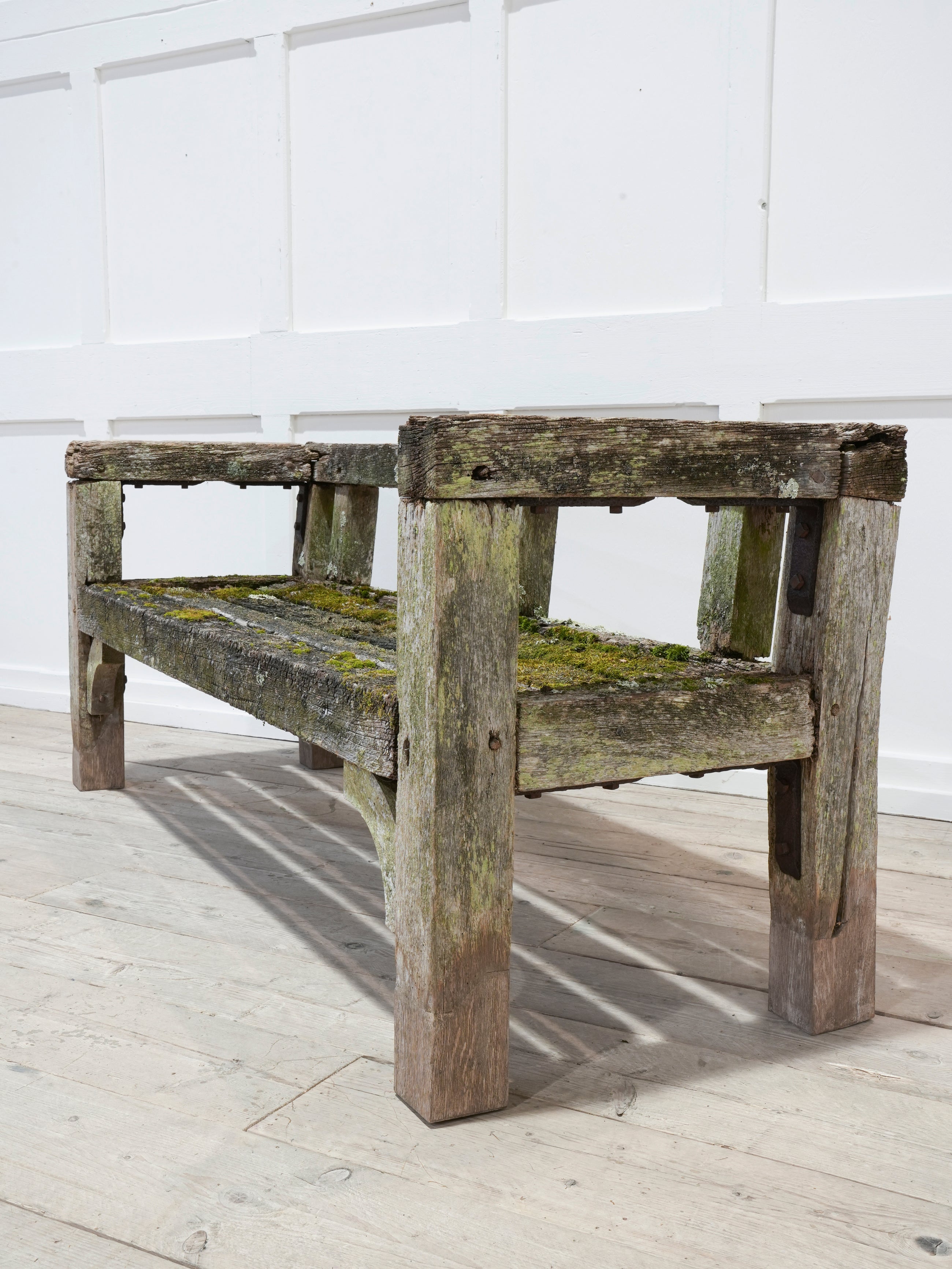 A Pair of Oak Estate Benches