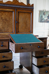 A George IV Chinese Amboyna Desk