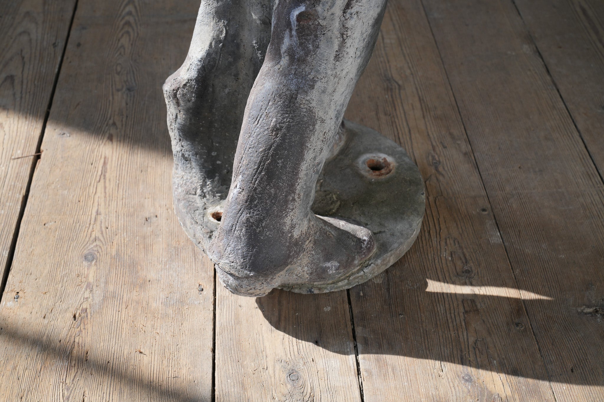 A Lead Statue of a Boy