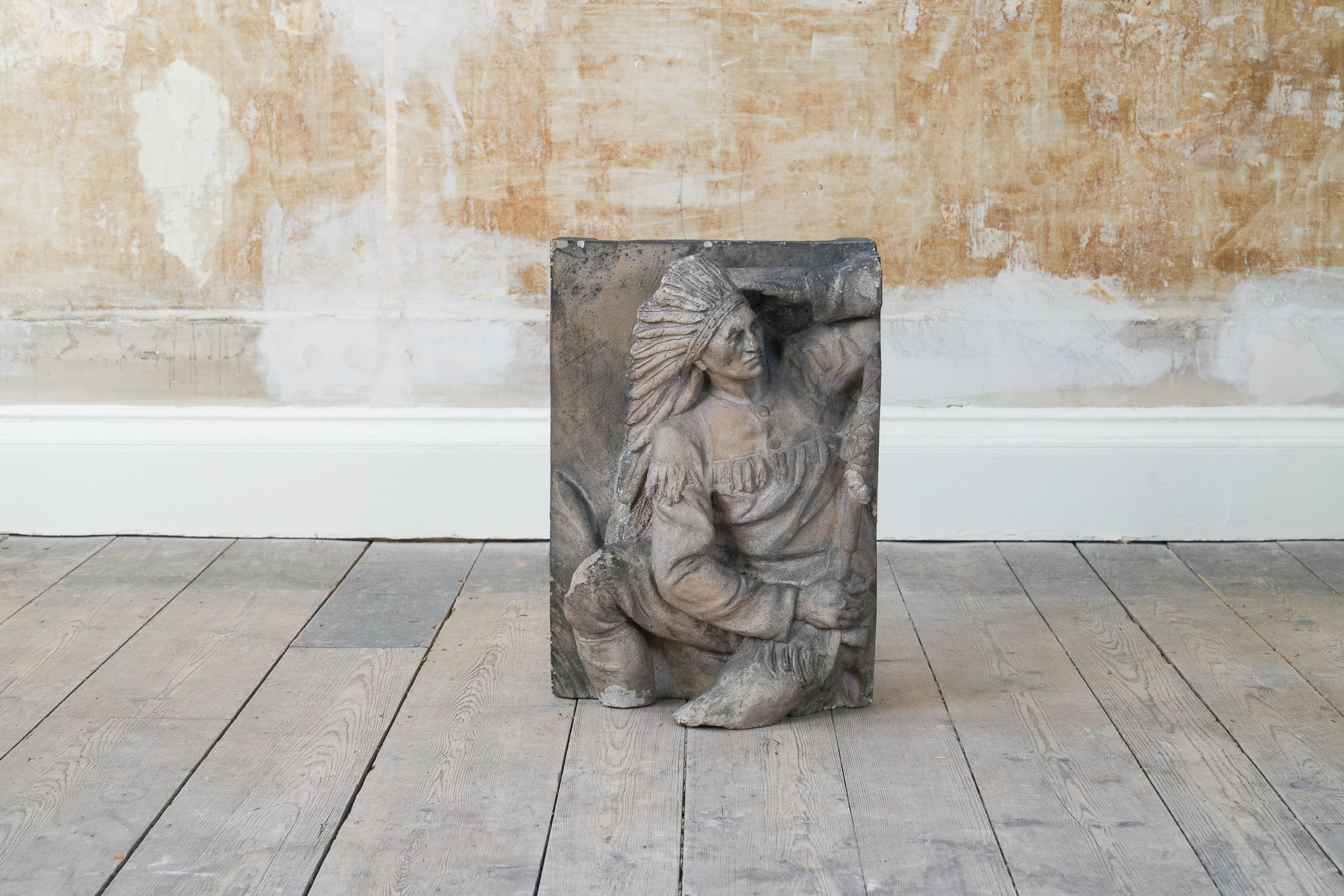 Native American Terracotta Architectural Panel