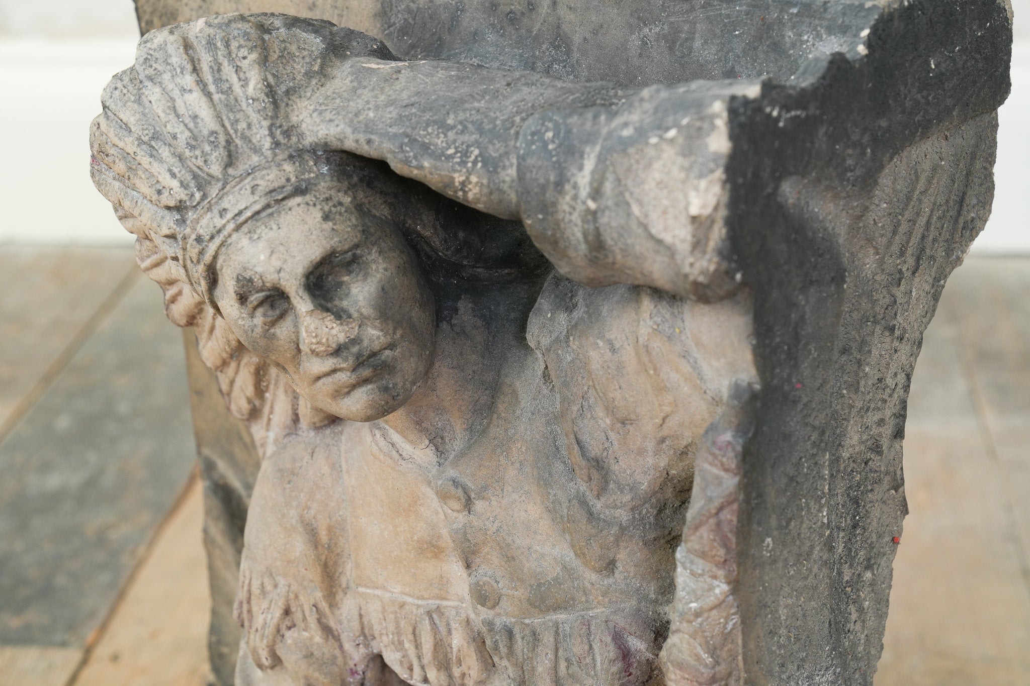 Native American Terracotta Architectural Panel