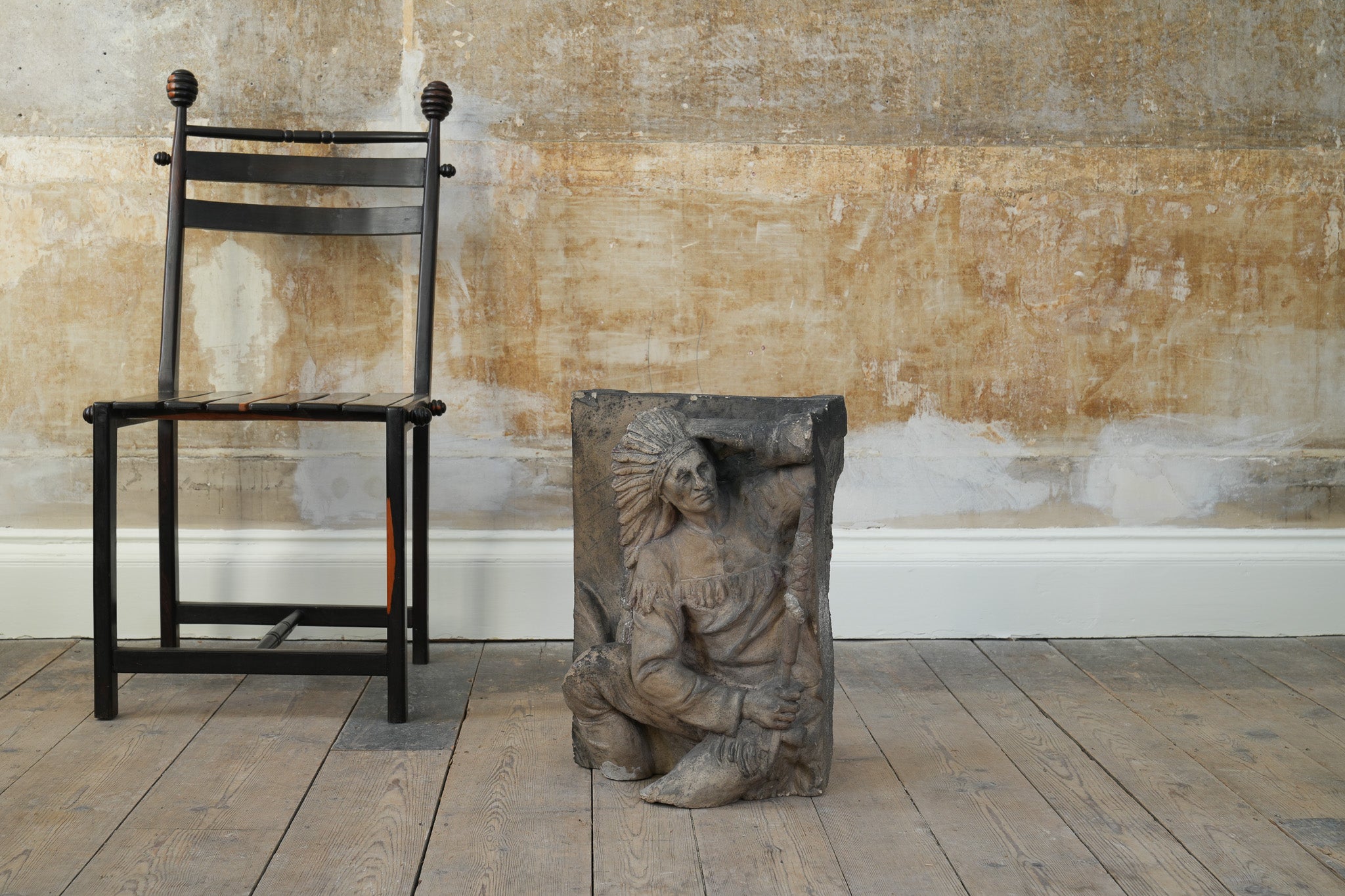 Native American Terracotta Architectural Panel