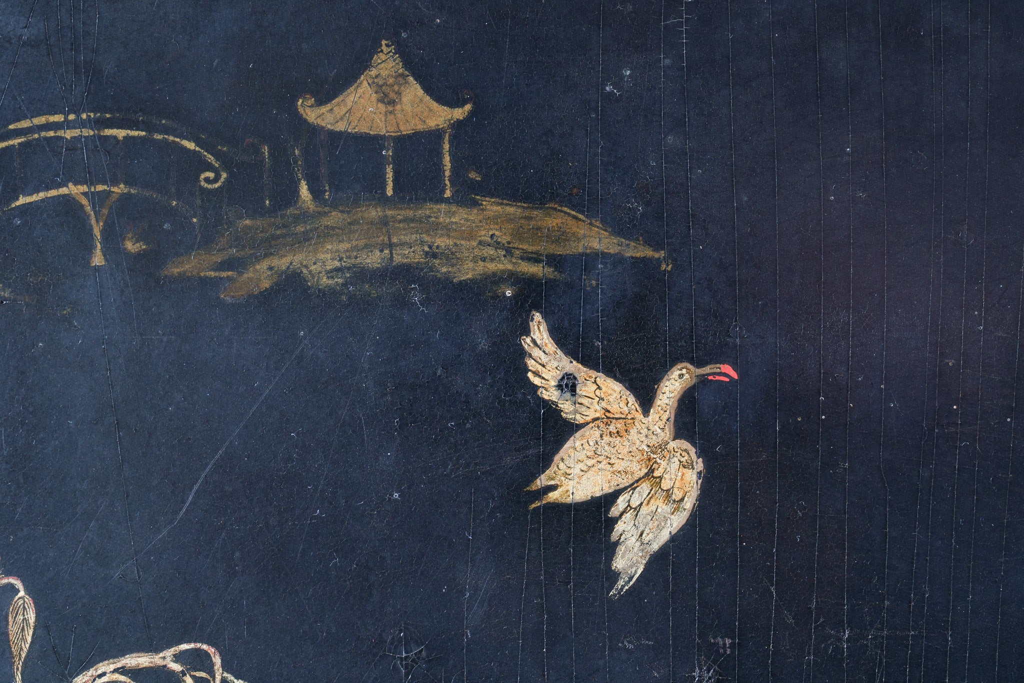 A George III Tilt Top Chinoiserie Table