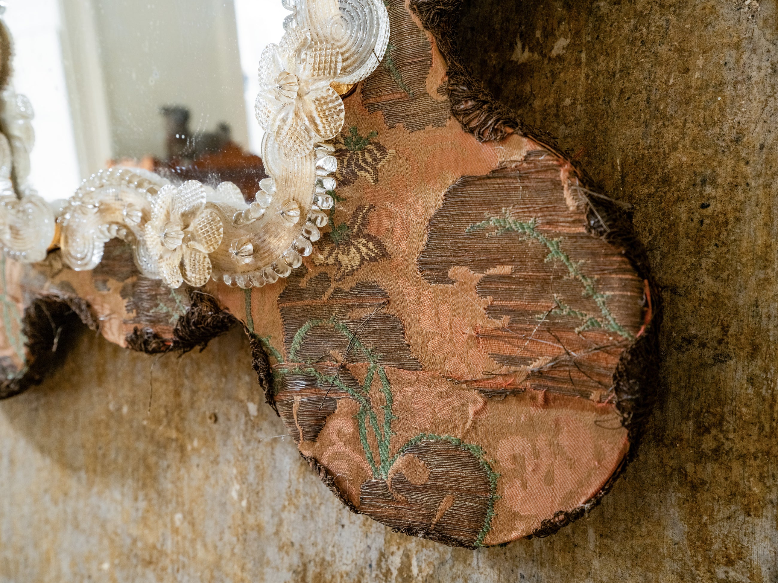 Island Bizzare Fabric Covered Mirror