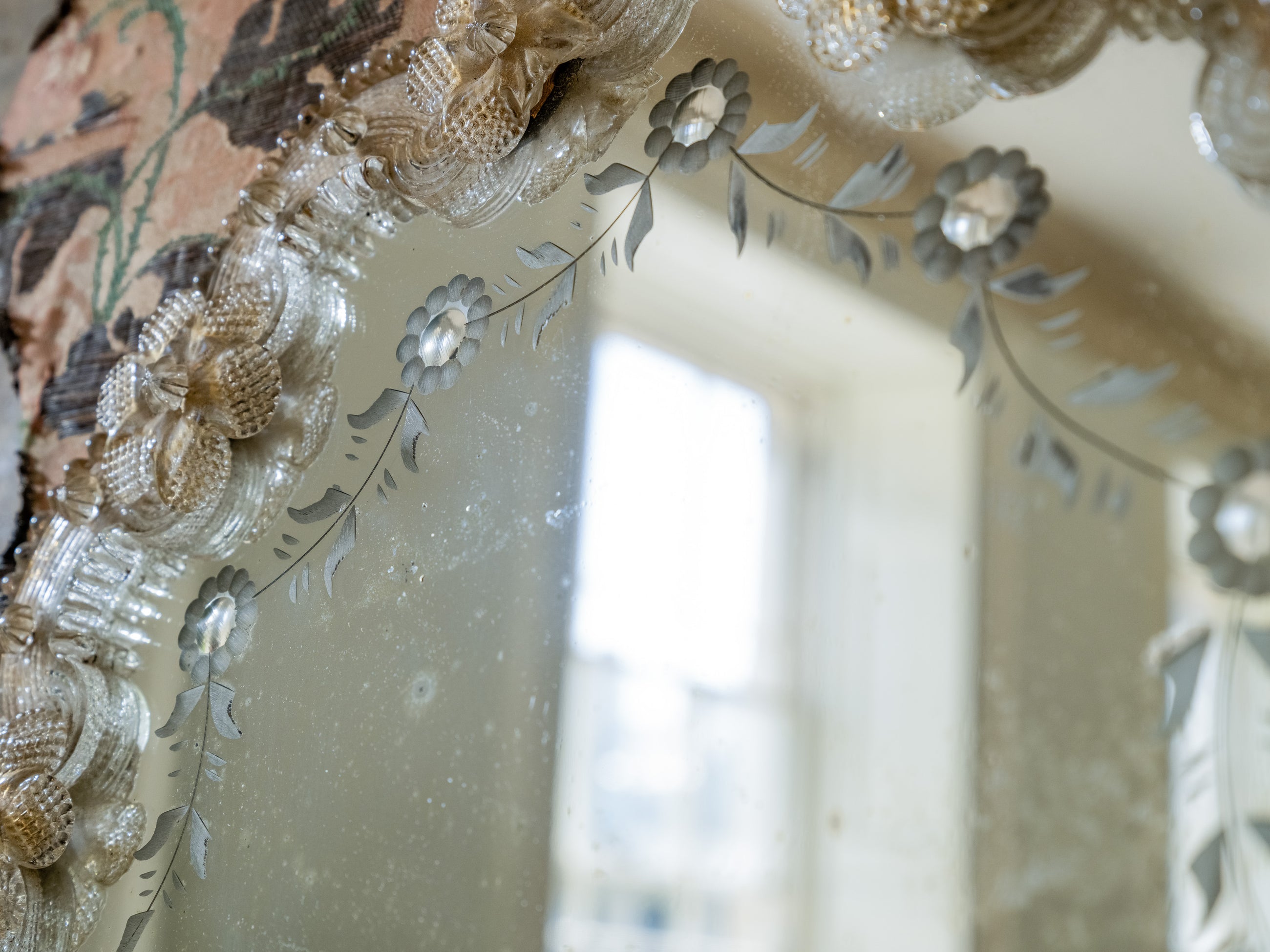 Island Bizzare Fabric Covered Mirror