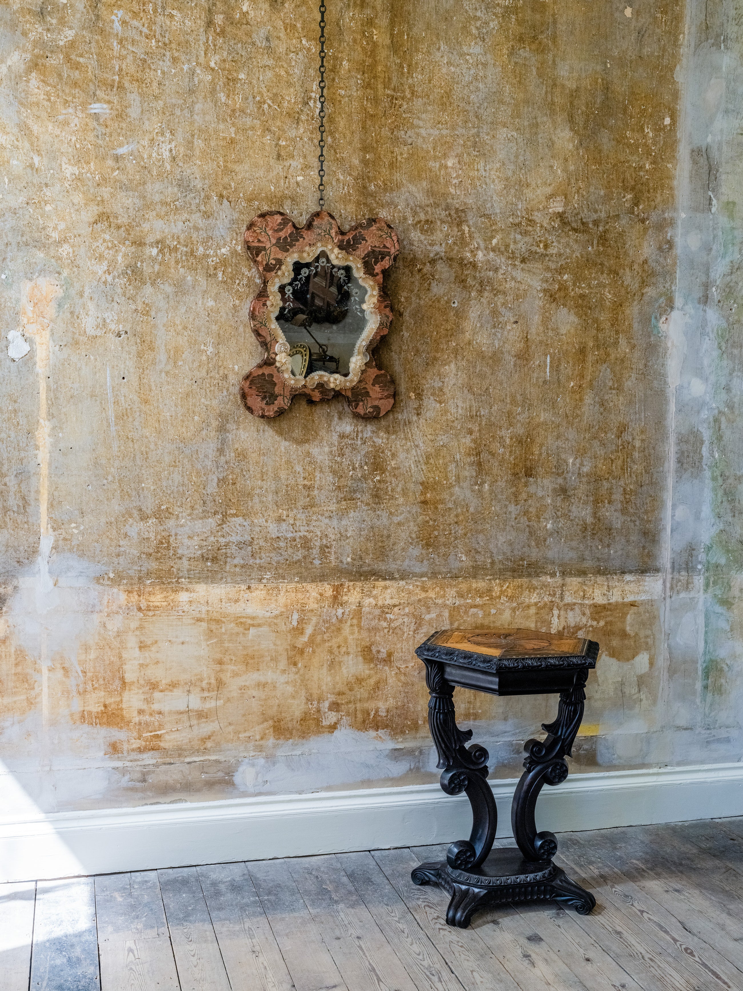 Island Bizzare Fabric Covered Mirror