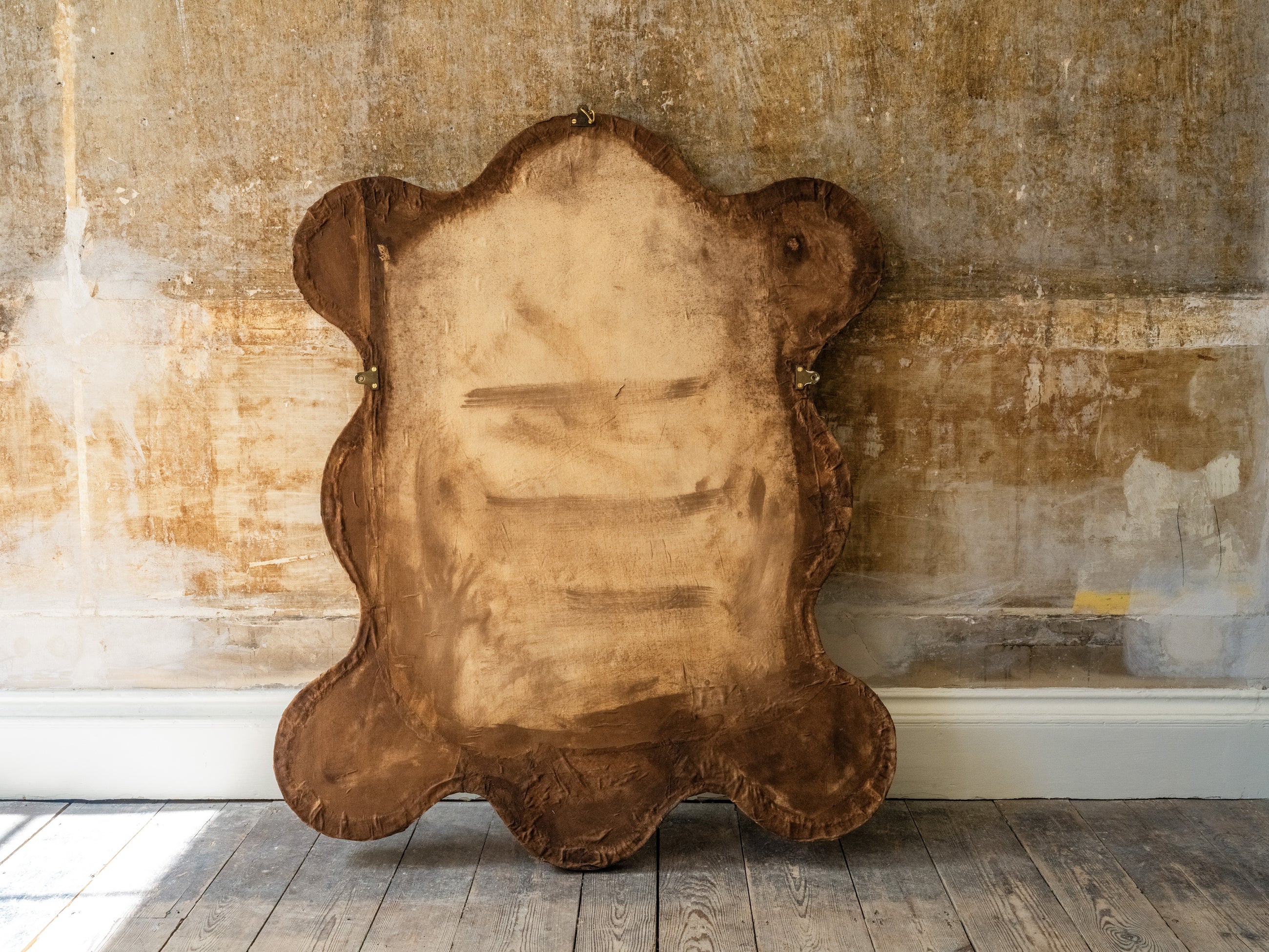 A Lobed Petit Point On Needlepoint Ground Mirror