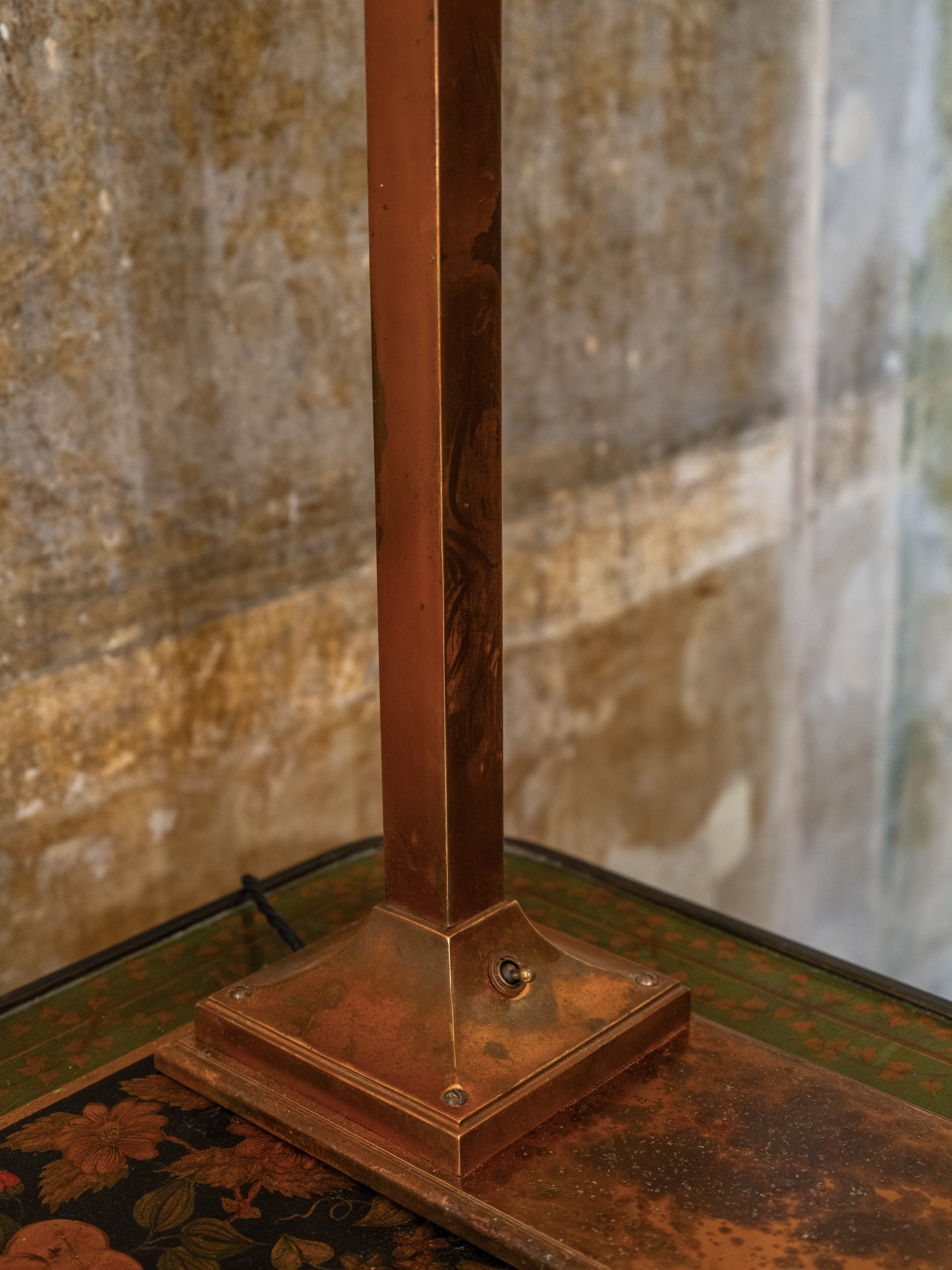 A Pair of Bronzed Counter Lamps