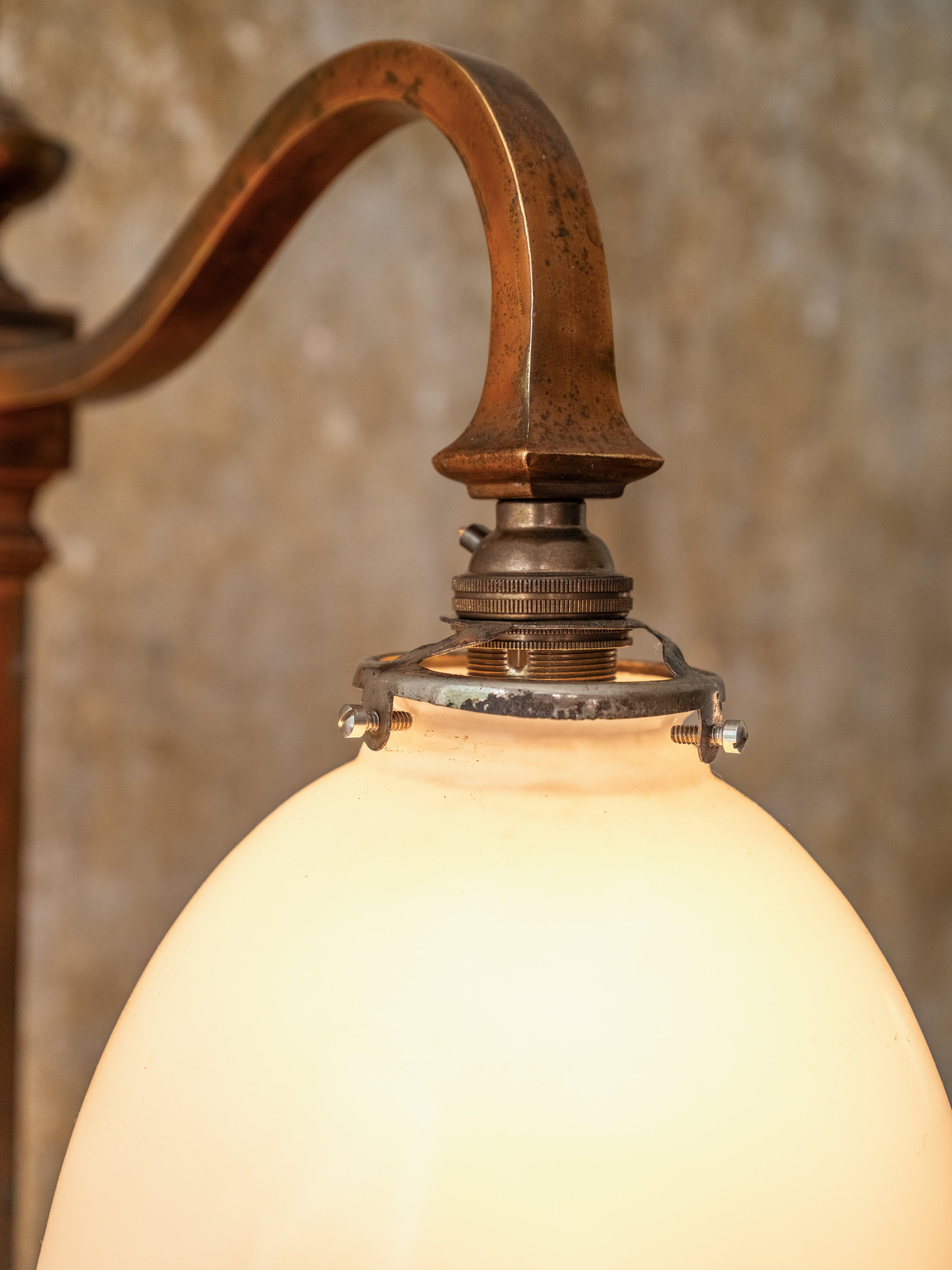 A Pair of Bronzed Counter Lamps