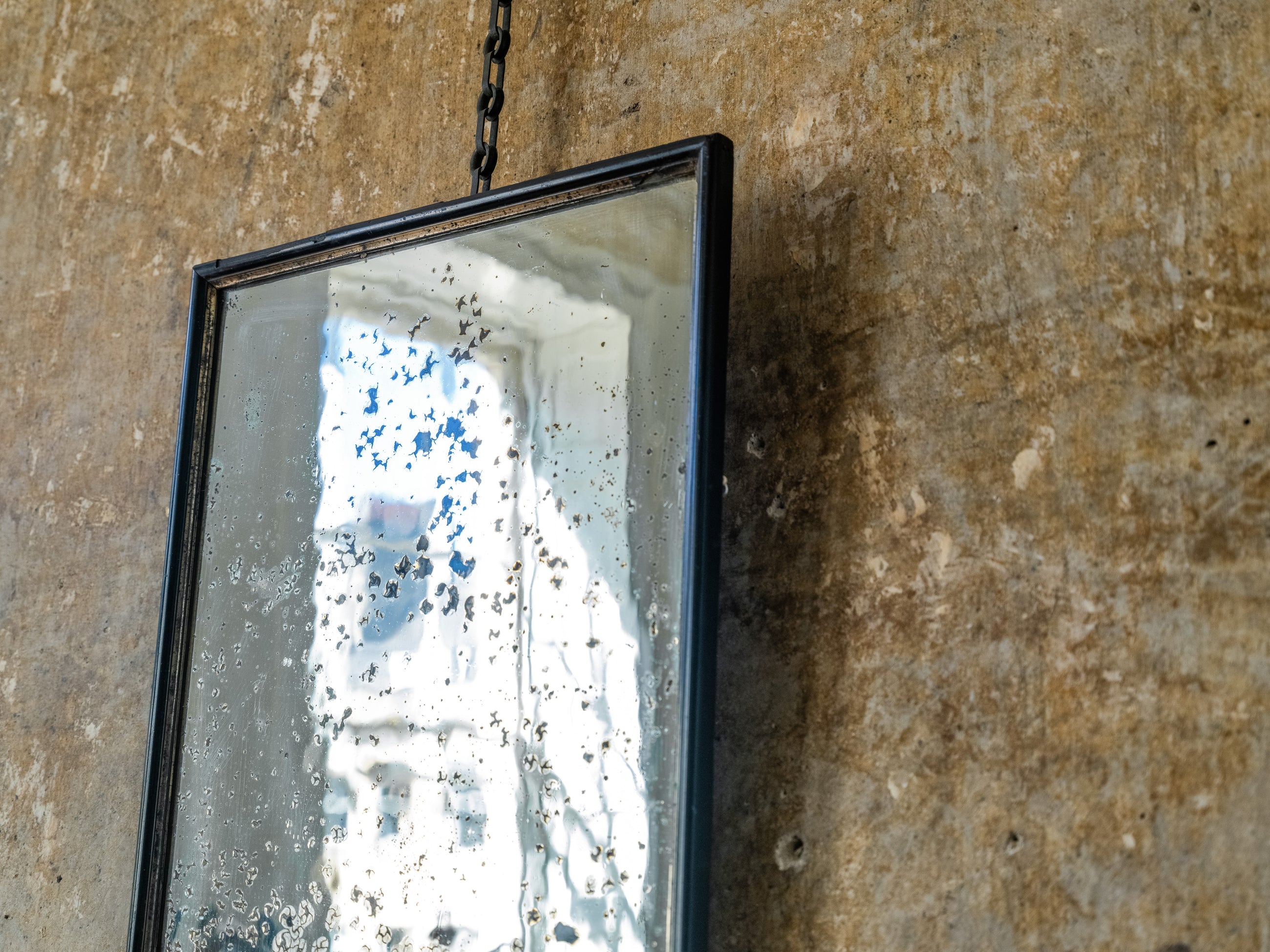 A Distressed 19th Century Wall Mirror
