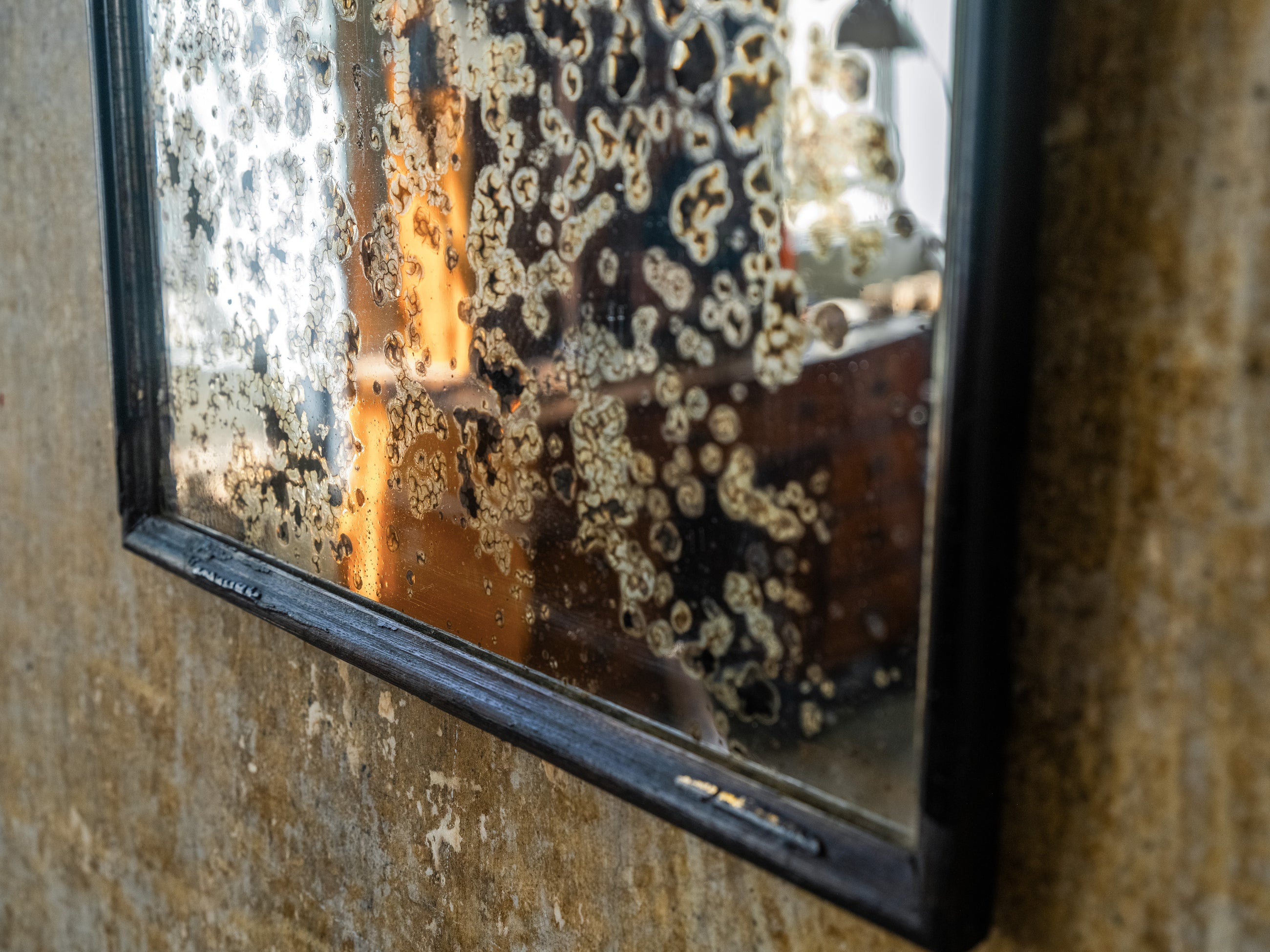 A Distressed 19th Century Wall Mirror