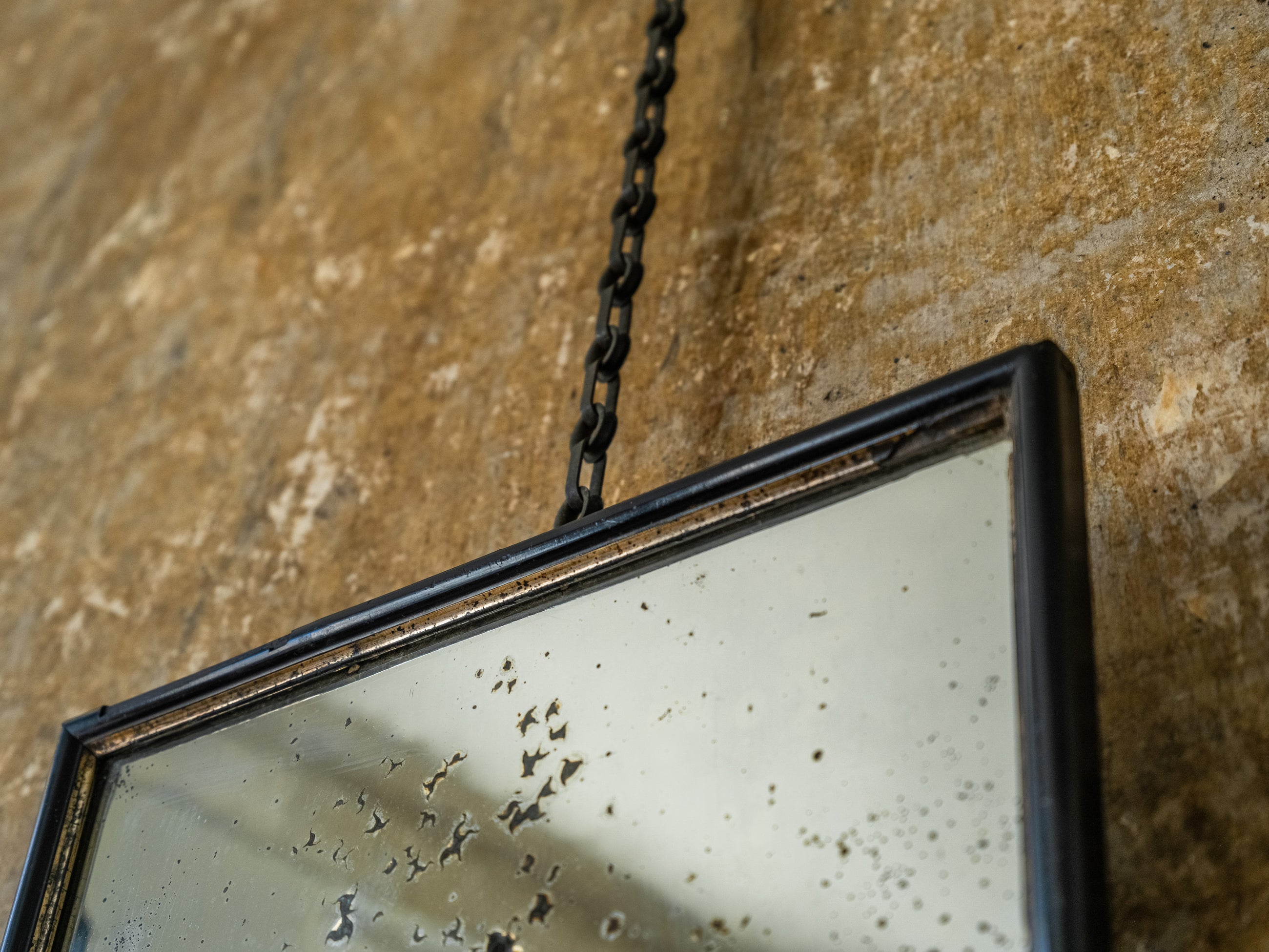 A Distressed 19th Century Wall Mirror