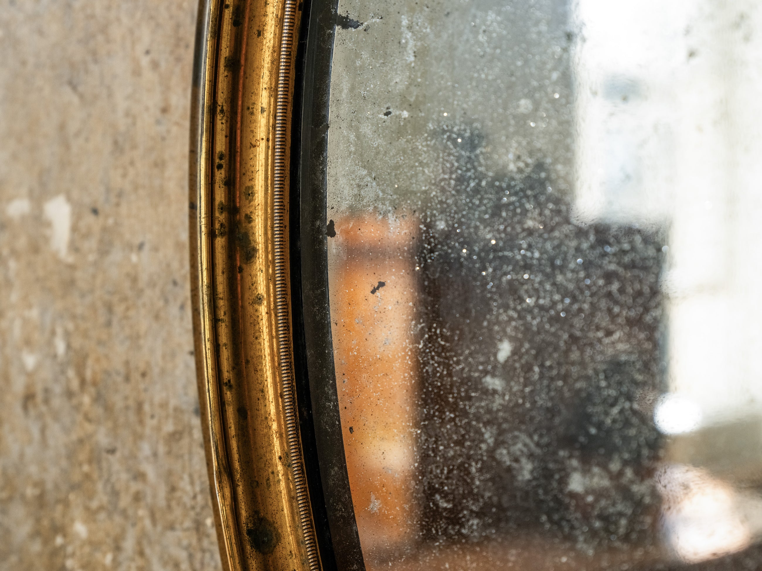 19th Century Brass Mirror