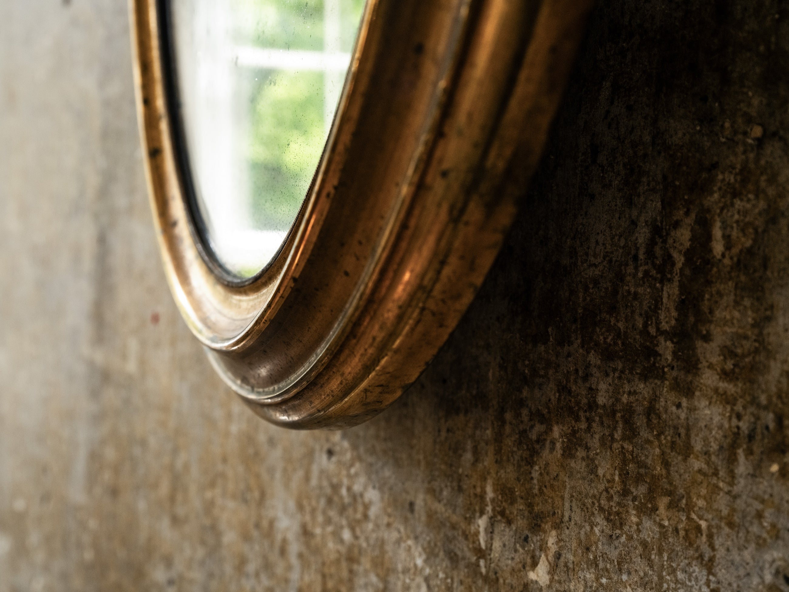 19th Century Brass Mirror